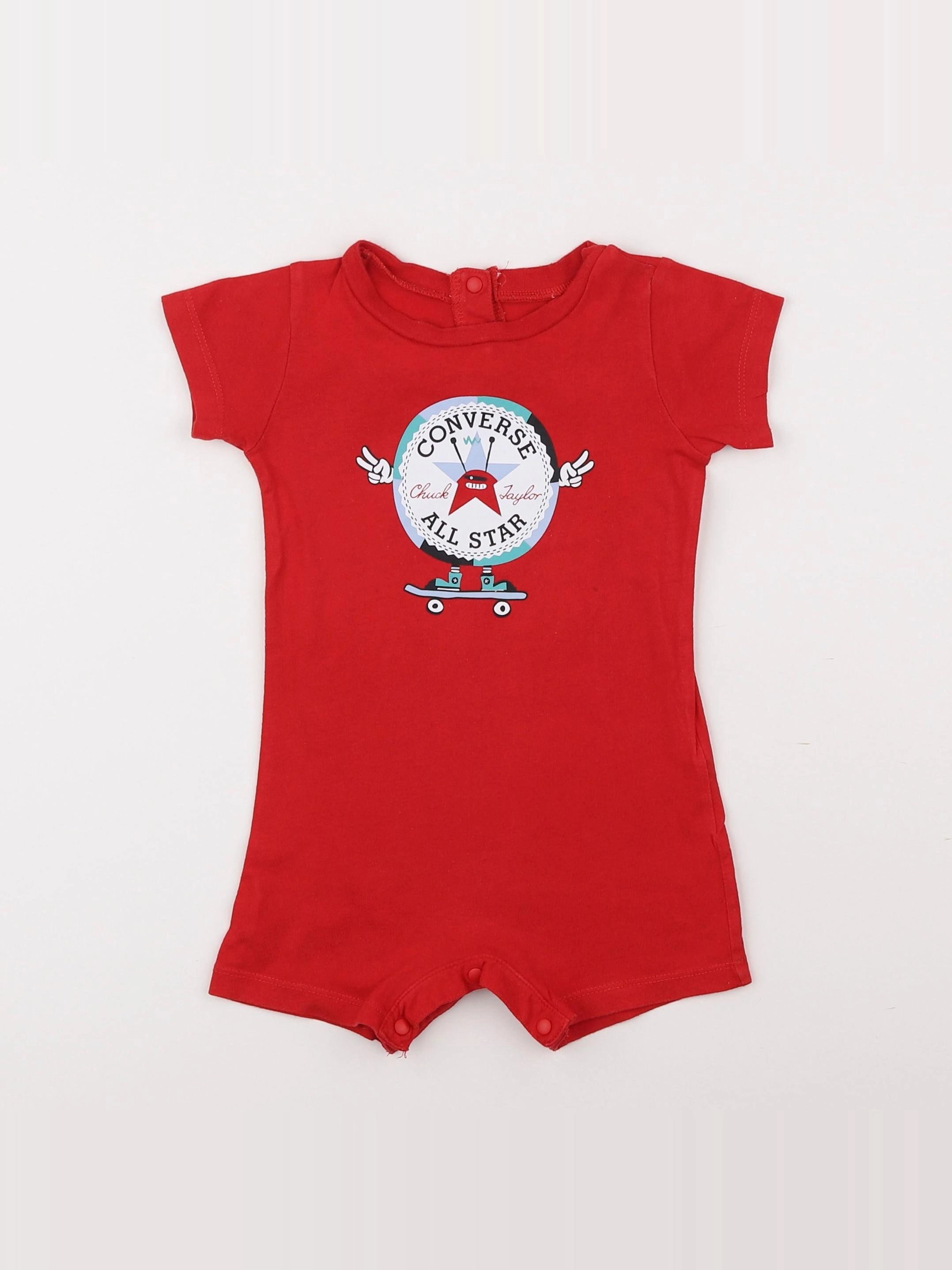 Converse - combinaison rouge - 12 mois