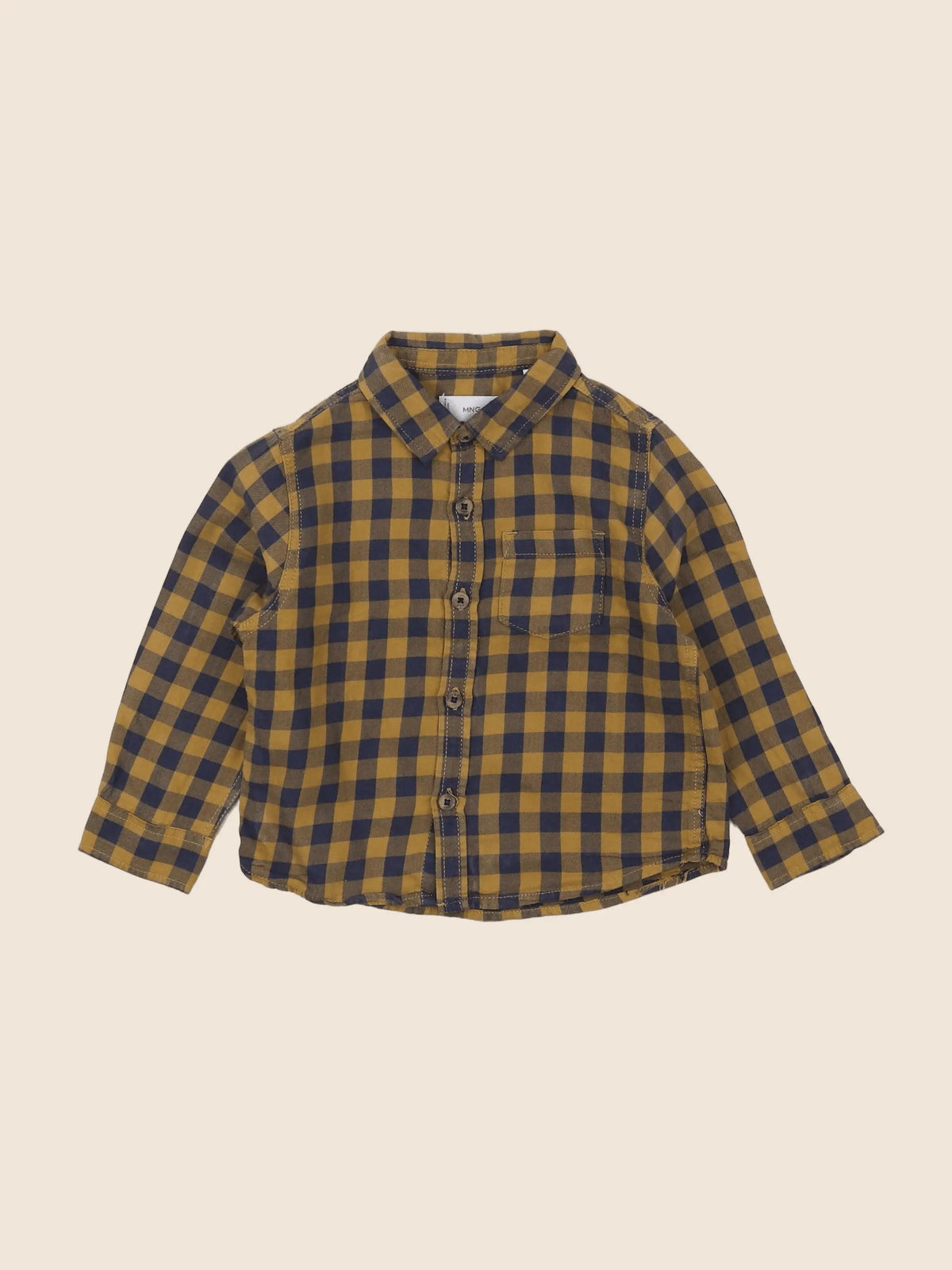 Mango - chemise jaune - 12/18 mois