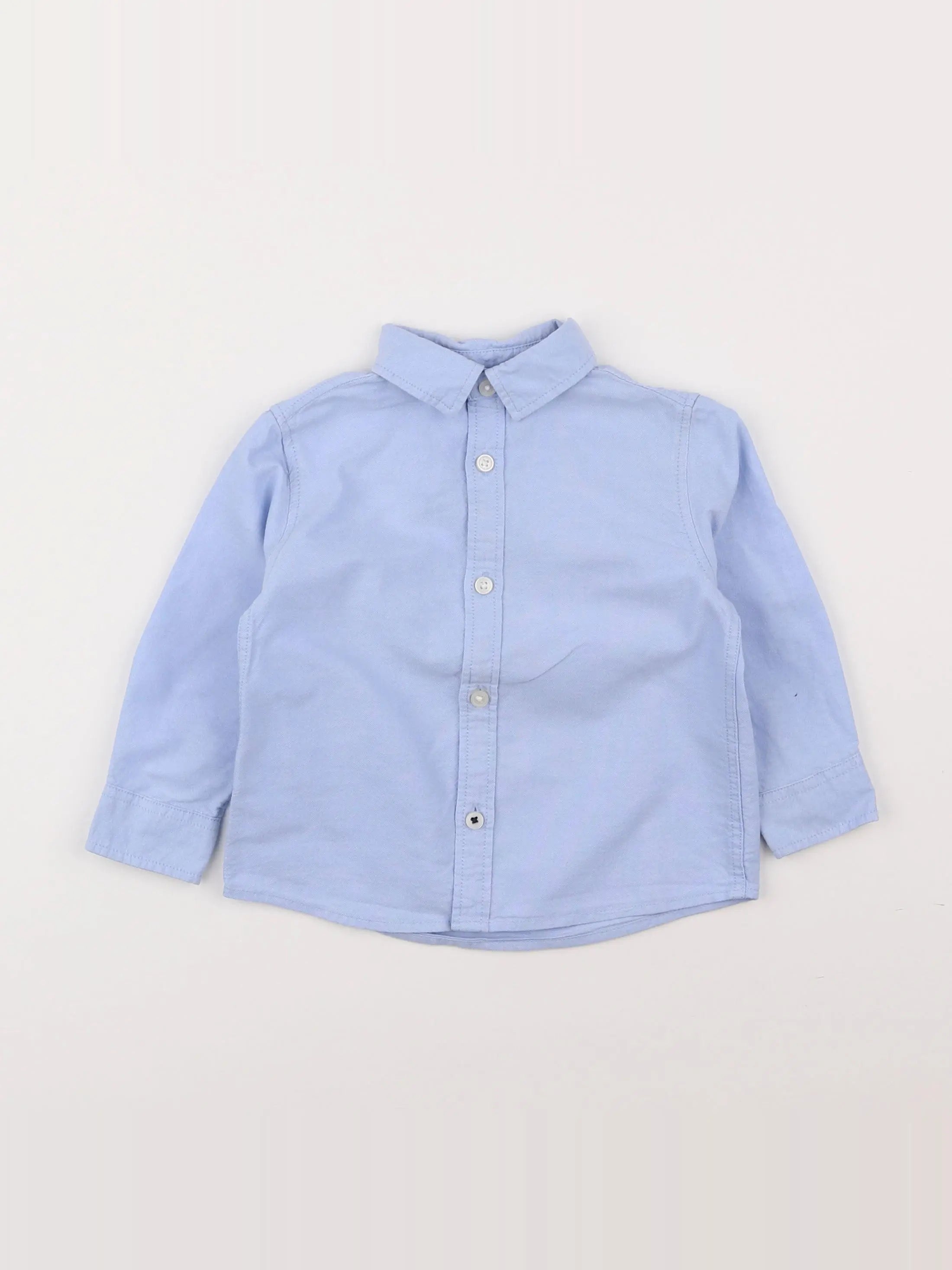 Mango - chemise bleu - 12/18 mois