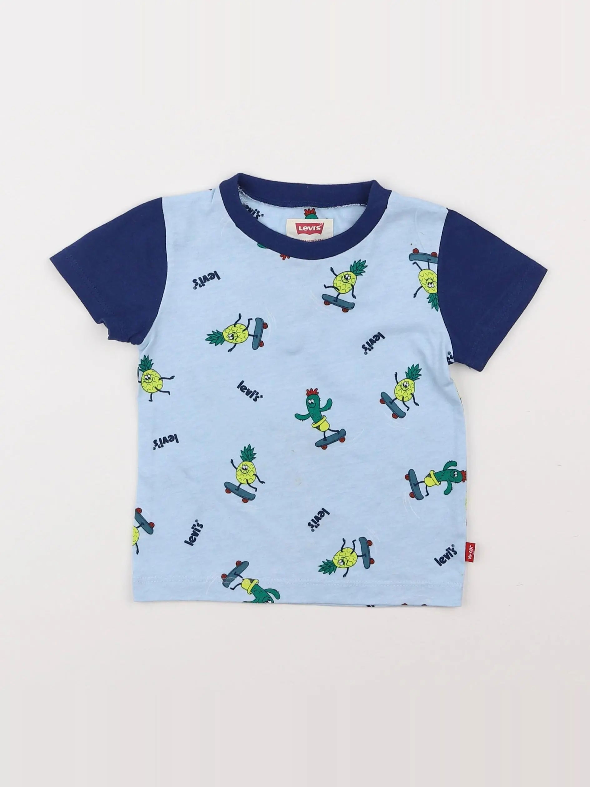 Levi's - tee-shirt bleu - 12 mois