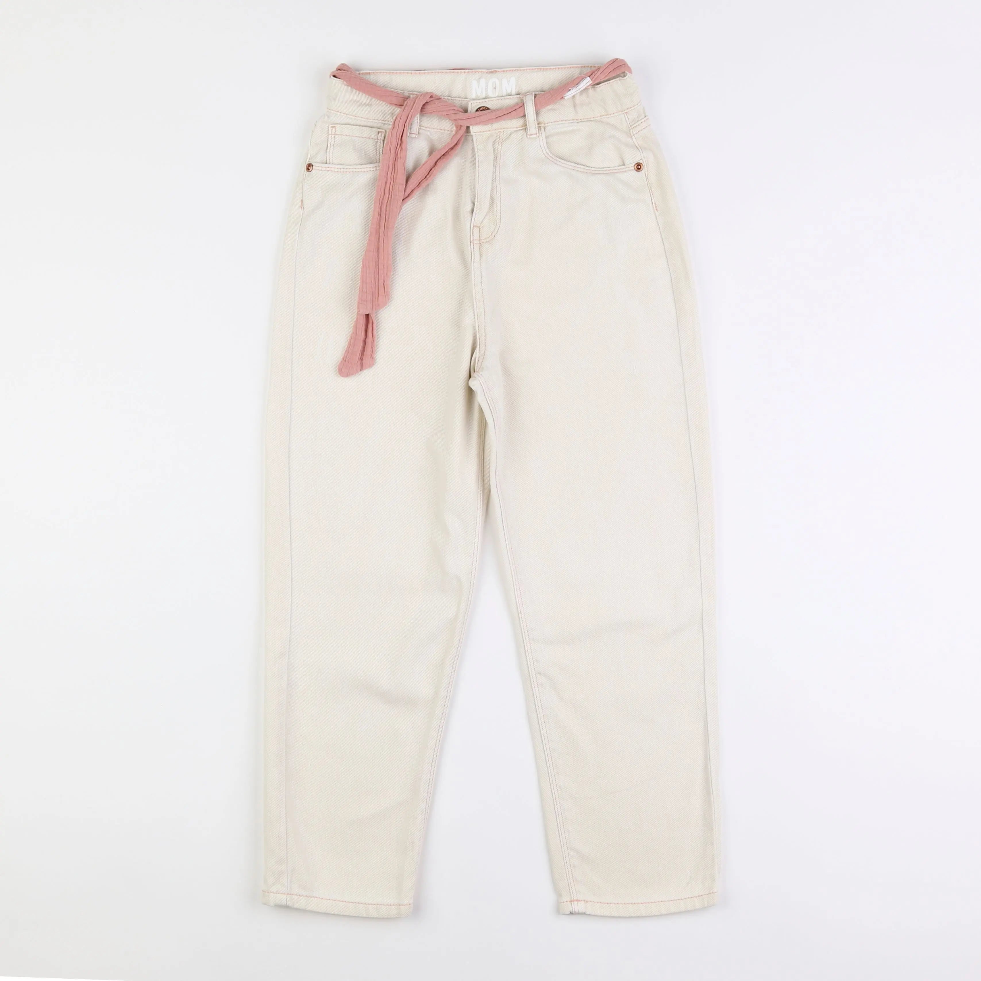 Vertbaudet - jean beige - 10 ans