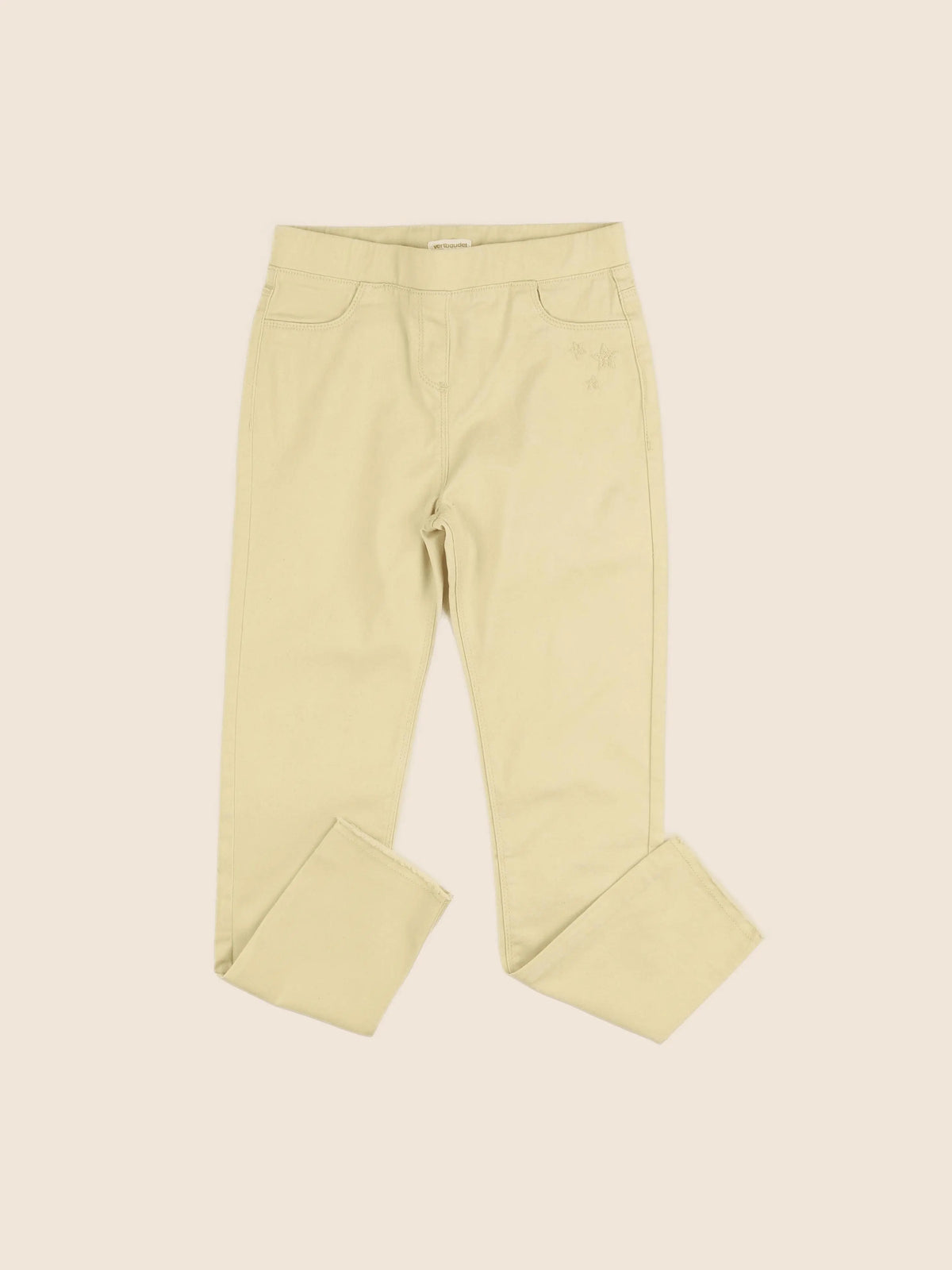 Vertbaudet - jegging jaune - 10 ans