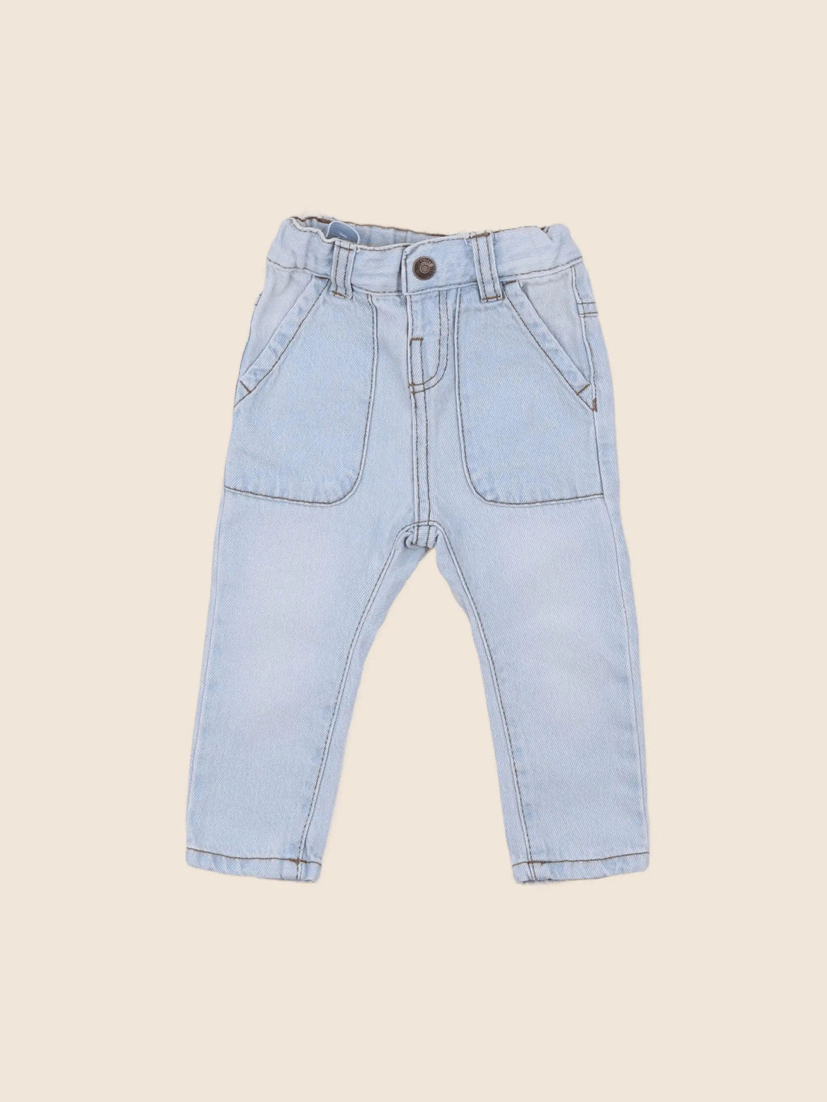 Vertbaudet - jean bleu - 3 mois