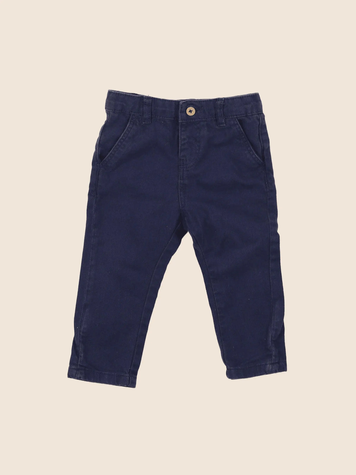 Vertbaudet - pantalon bleu - 9 mois