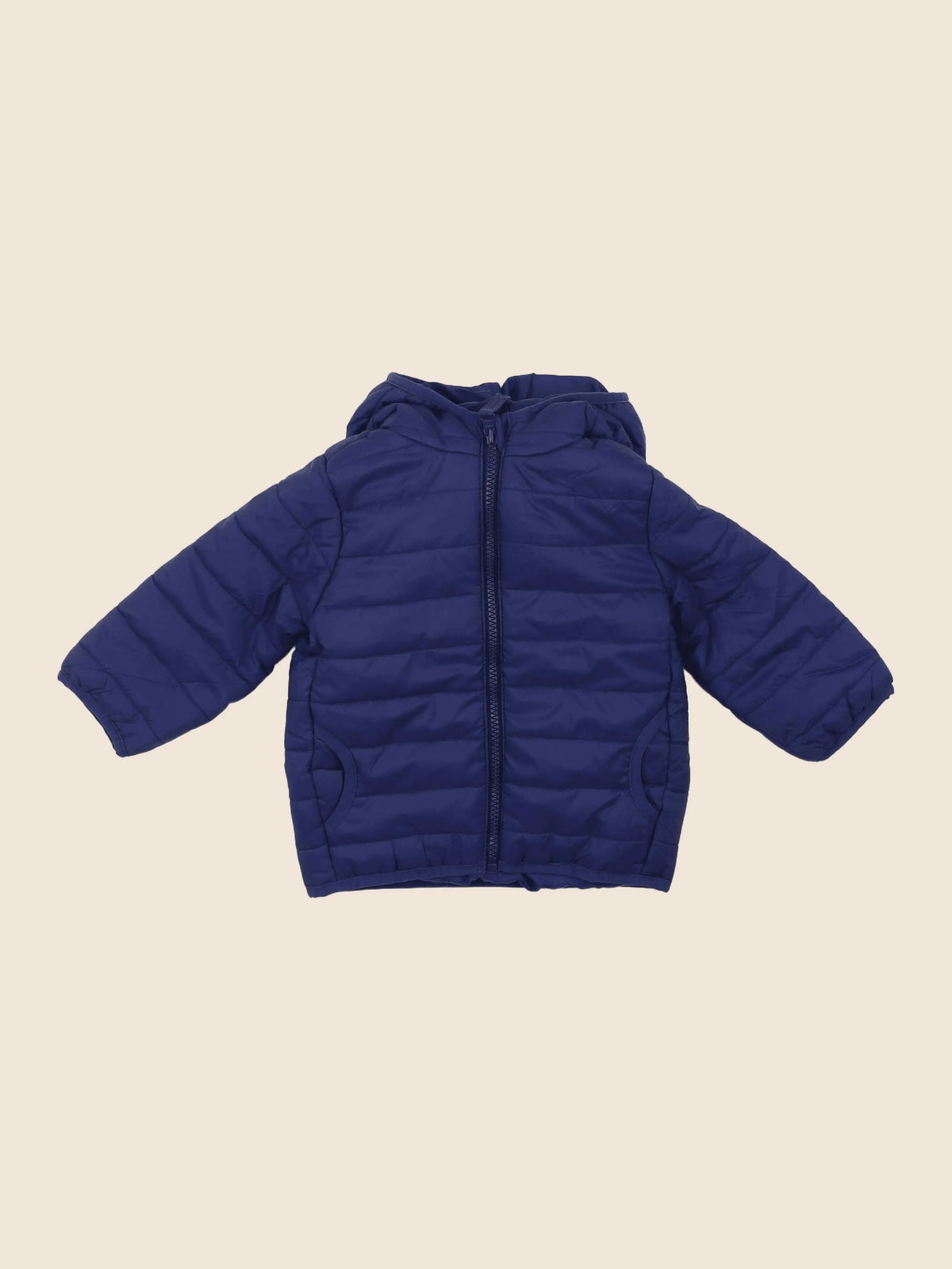 Vertbaudet - doudoune bleu - 12 mois