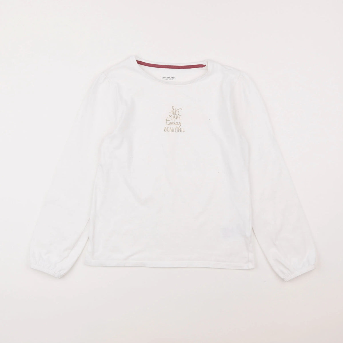 Vertbaudet - tee-shirt blanc - 10 ans