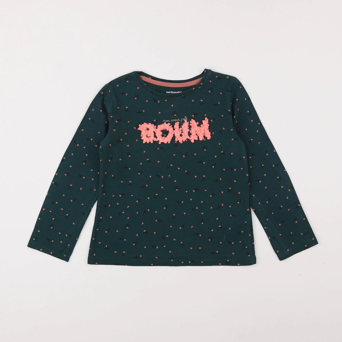 Vertbaudet - tee-shirt vert - 4 ans