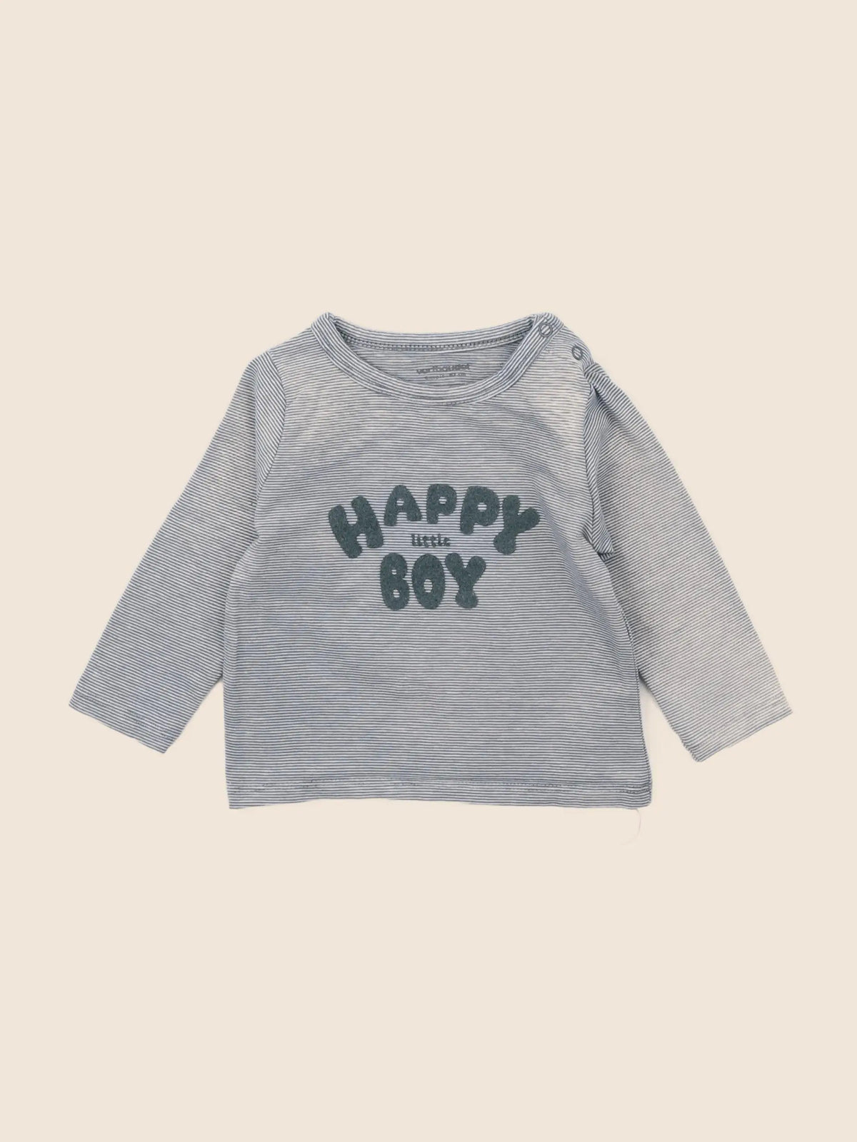Vertbaudet - tee-shirt bleu - 6 mois