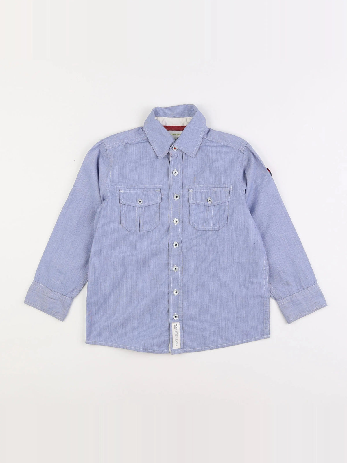 Vertbaudet - chemise bleu - 6 ans