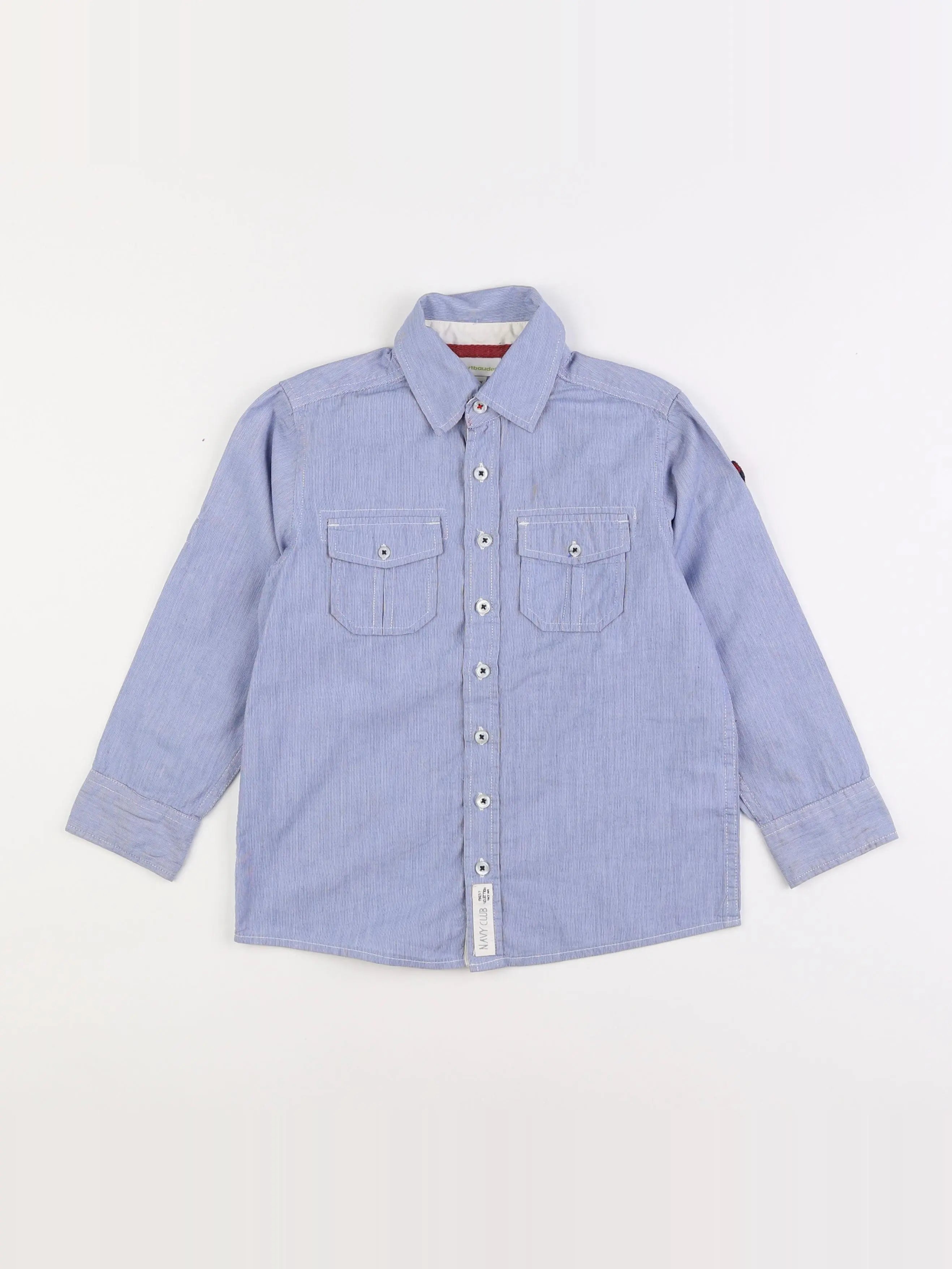 Vertbaudet - chemise bleu - 6 ans