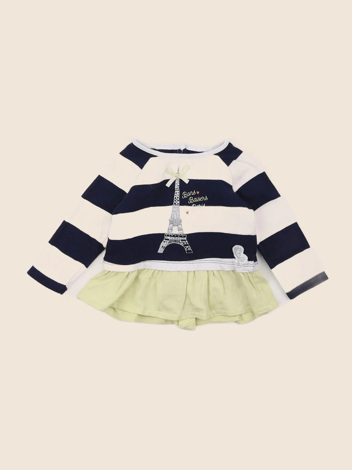 Vertbaudet - tee-shirt bleu - 3 mois