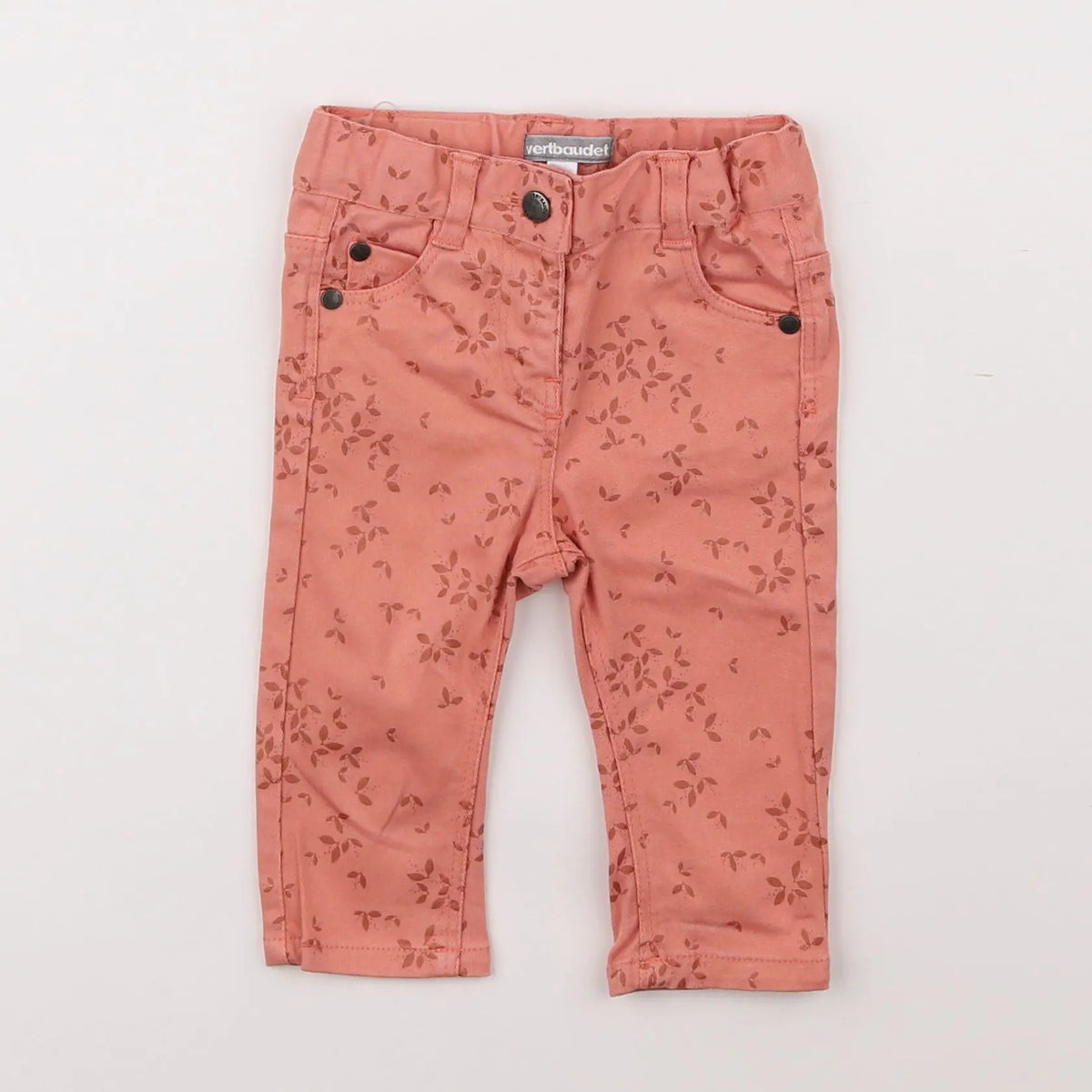 Vertbaudet - pantalon rose - 3 mois