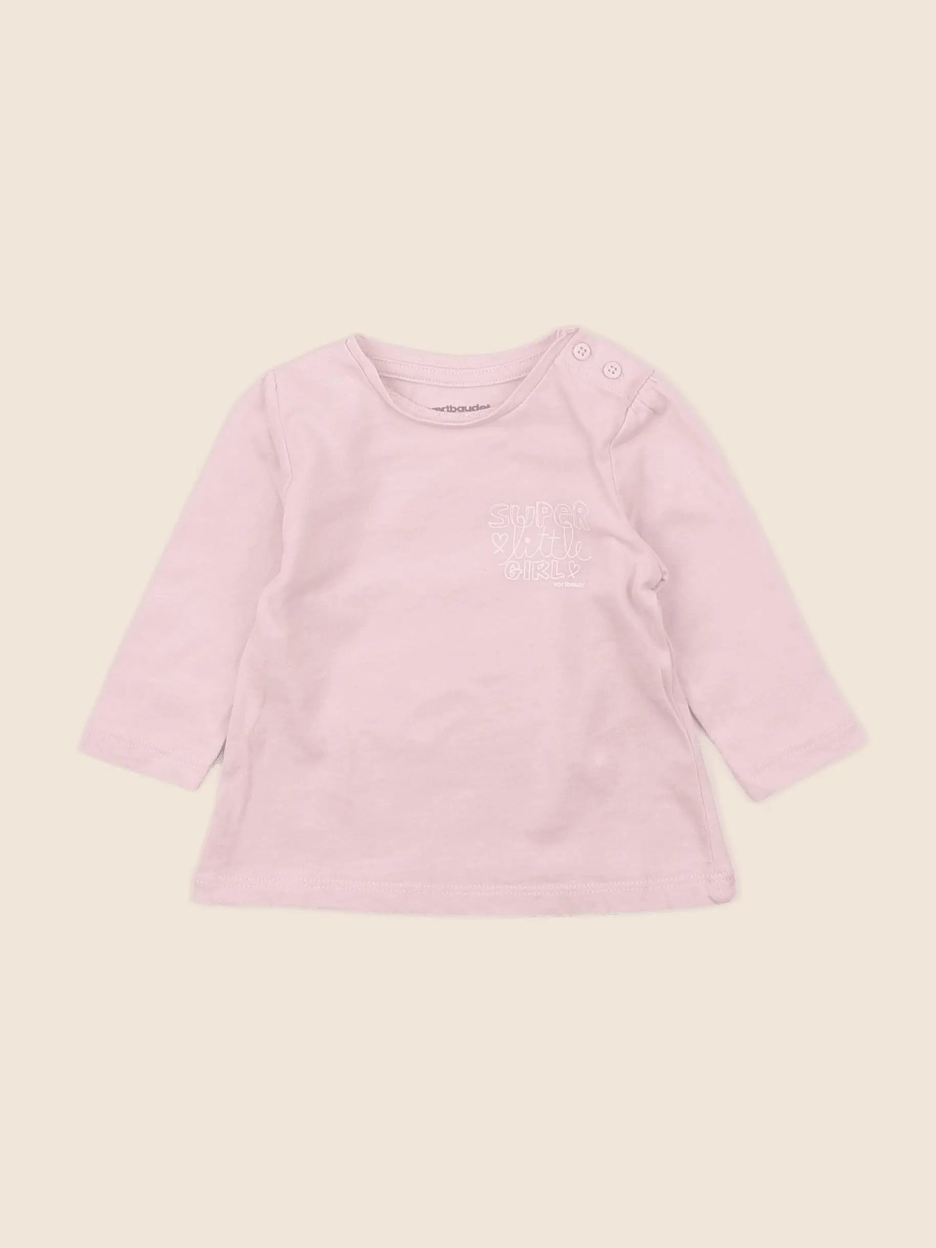 Vertbaudet - tee-shirt rose - 3 mois