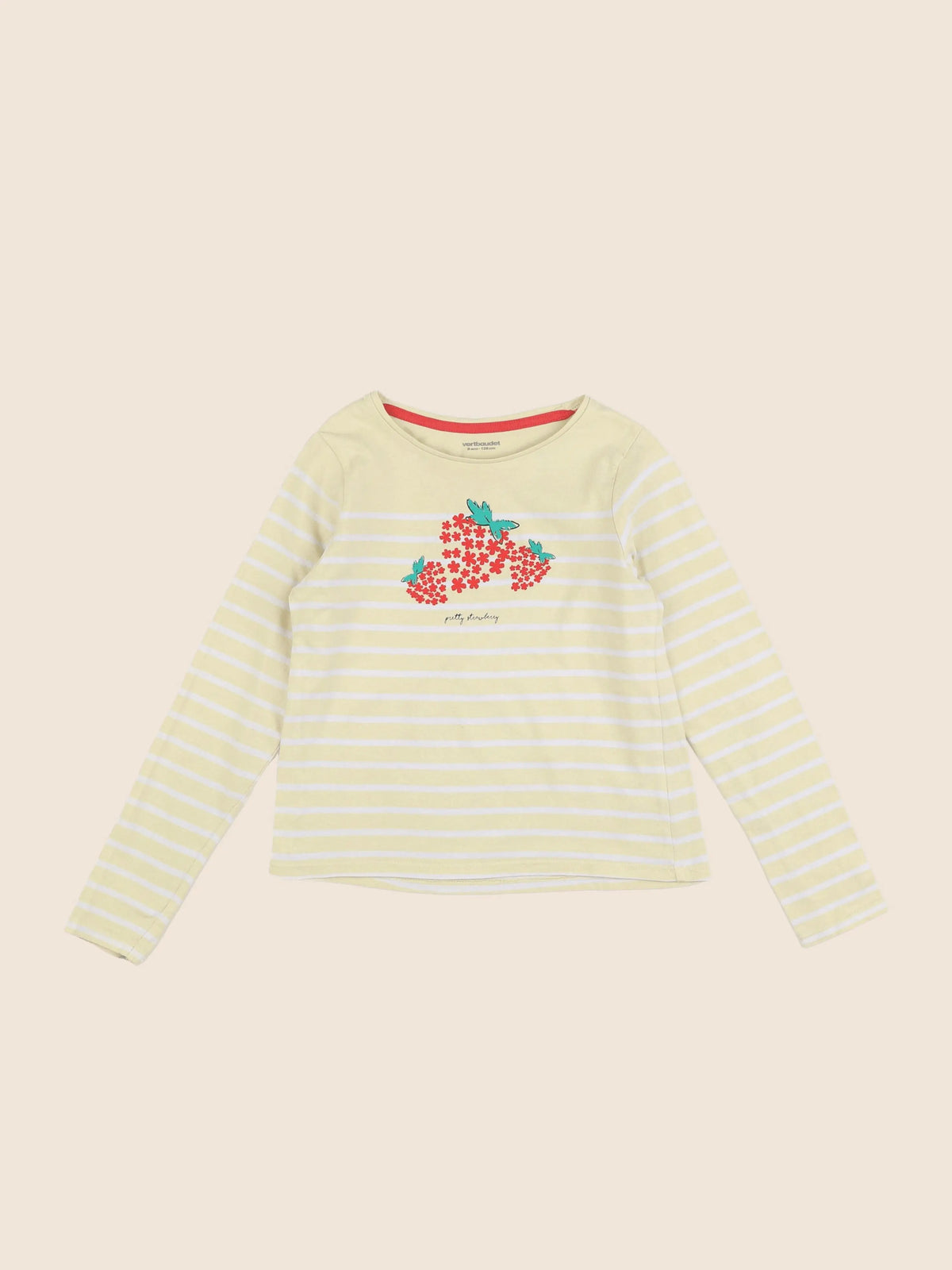 Vertbaudet - tee-shirt jaune - 8 ans