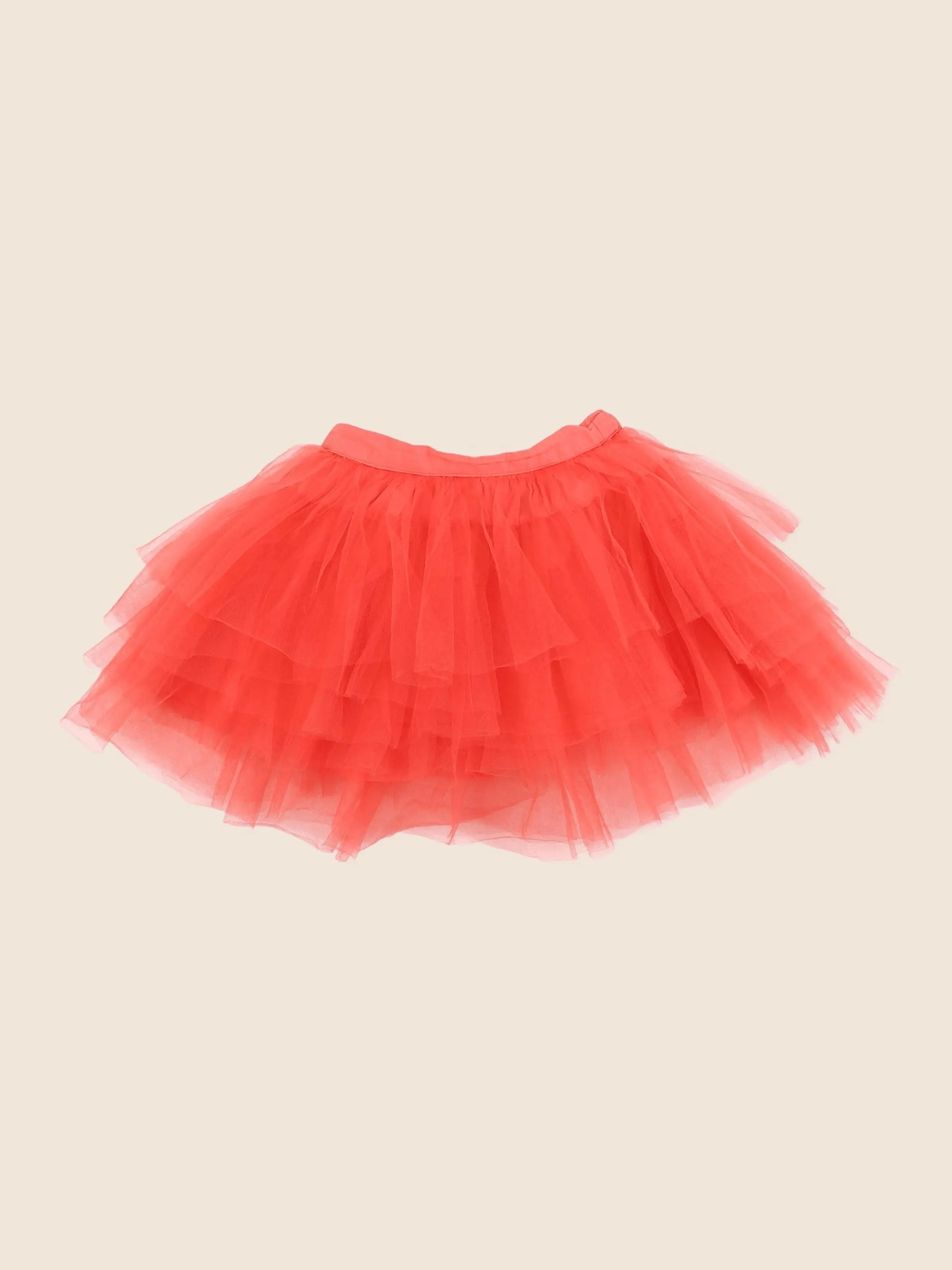 Vertbaudet - jupe orange, rose - 18 mois