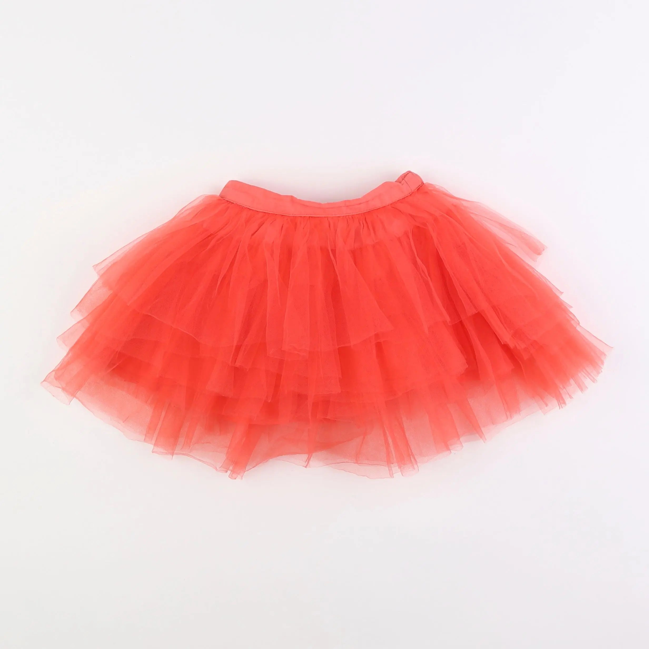 Vertbaudet - jupe orange, rose - 18 mois