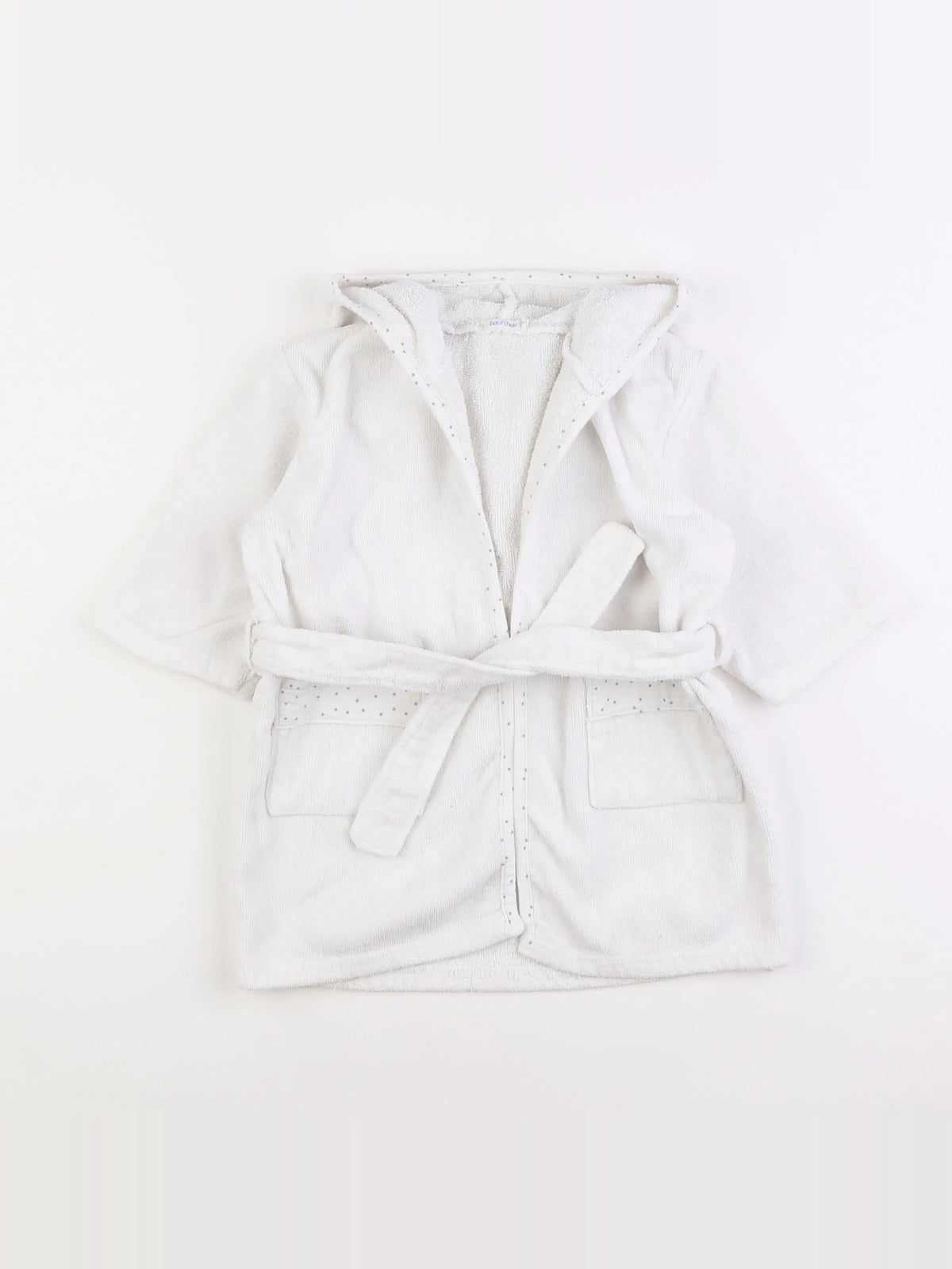 Boutchou - peignoir blanc - 12/18 mois