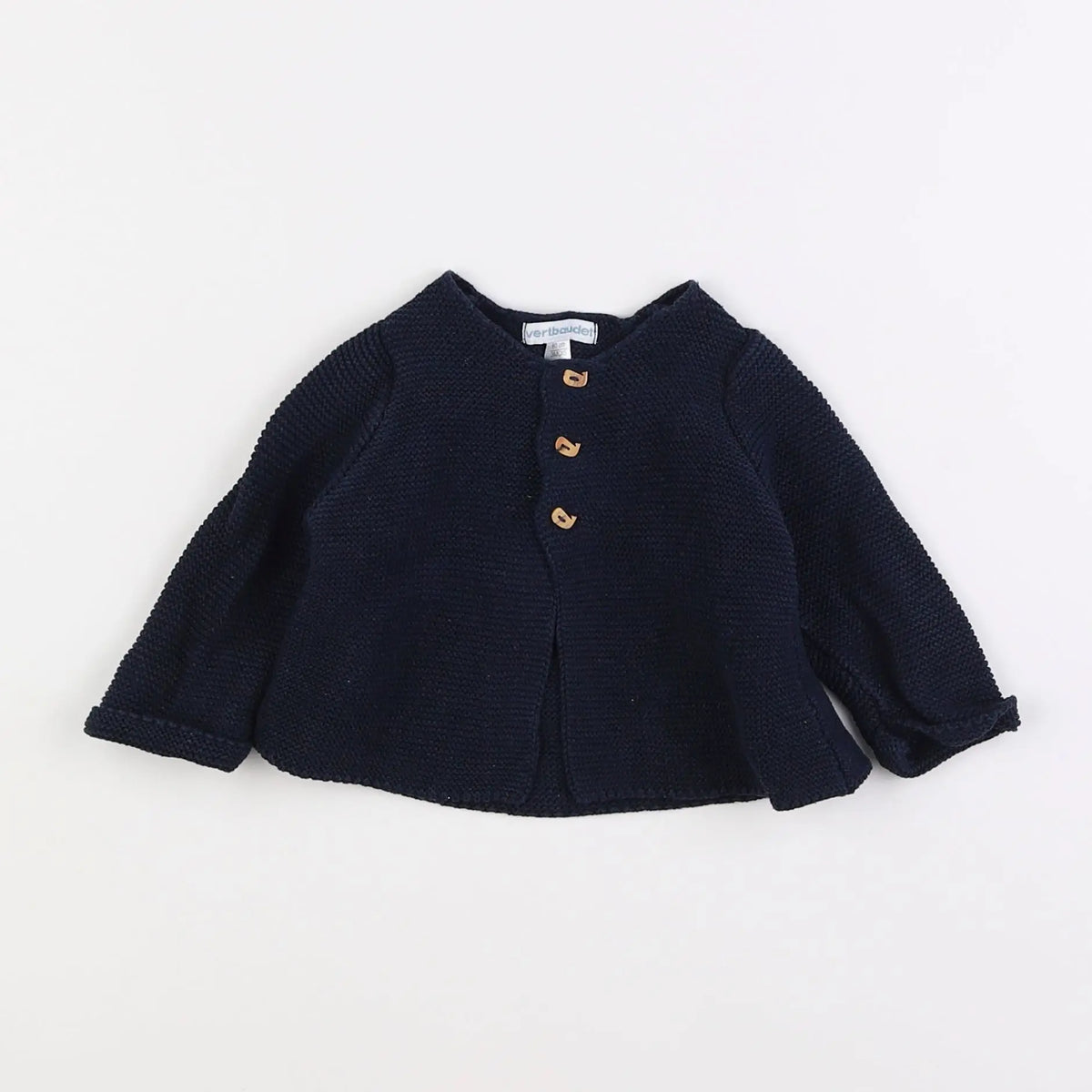 Vertbaudet - gilet bleu - 3 mois