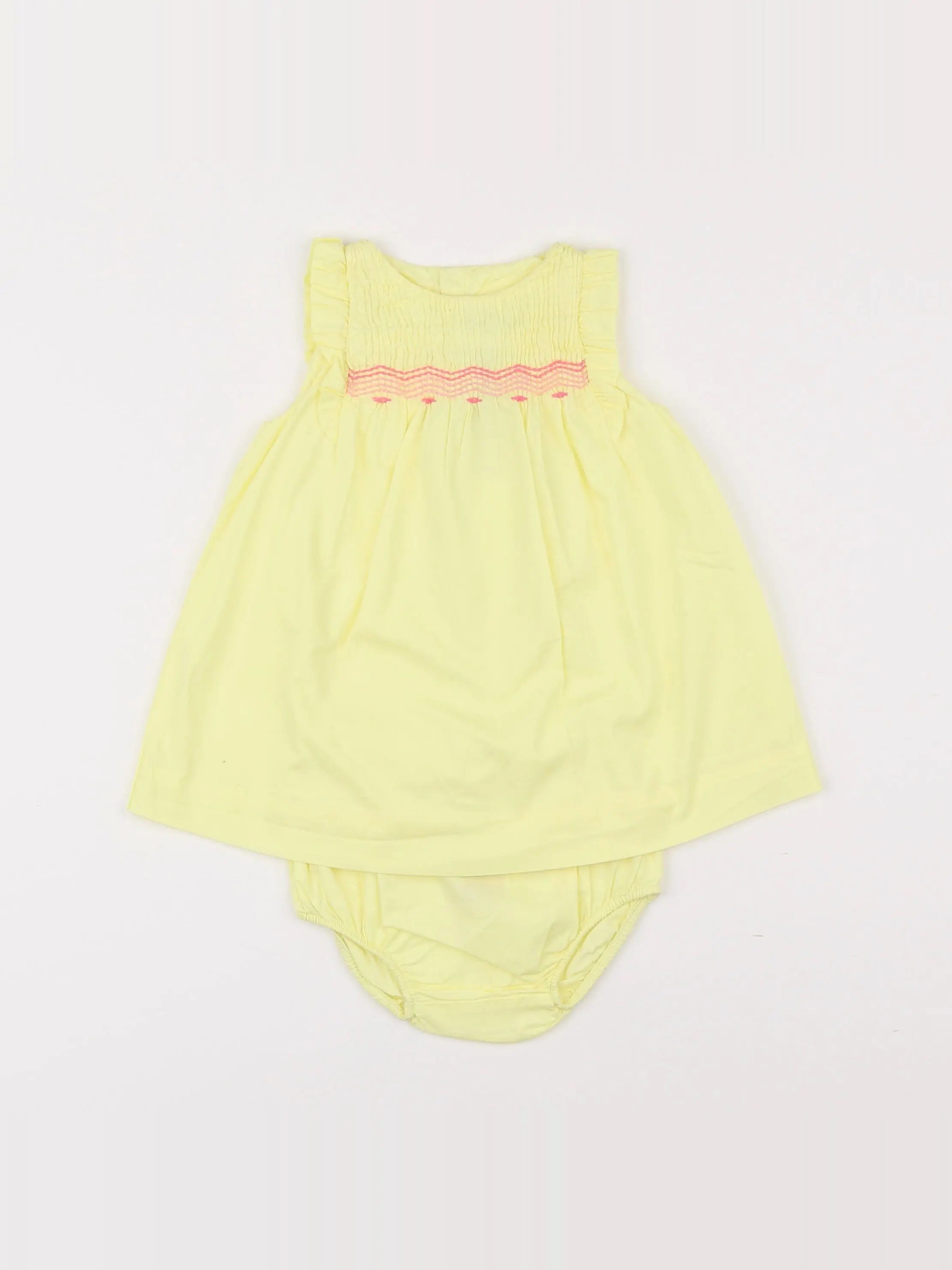 Jacadi - robe jaune - 6 mois