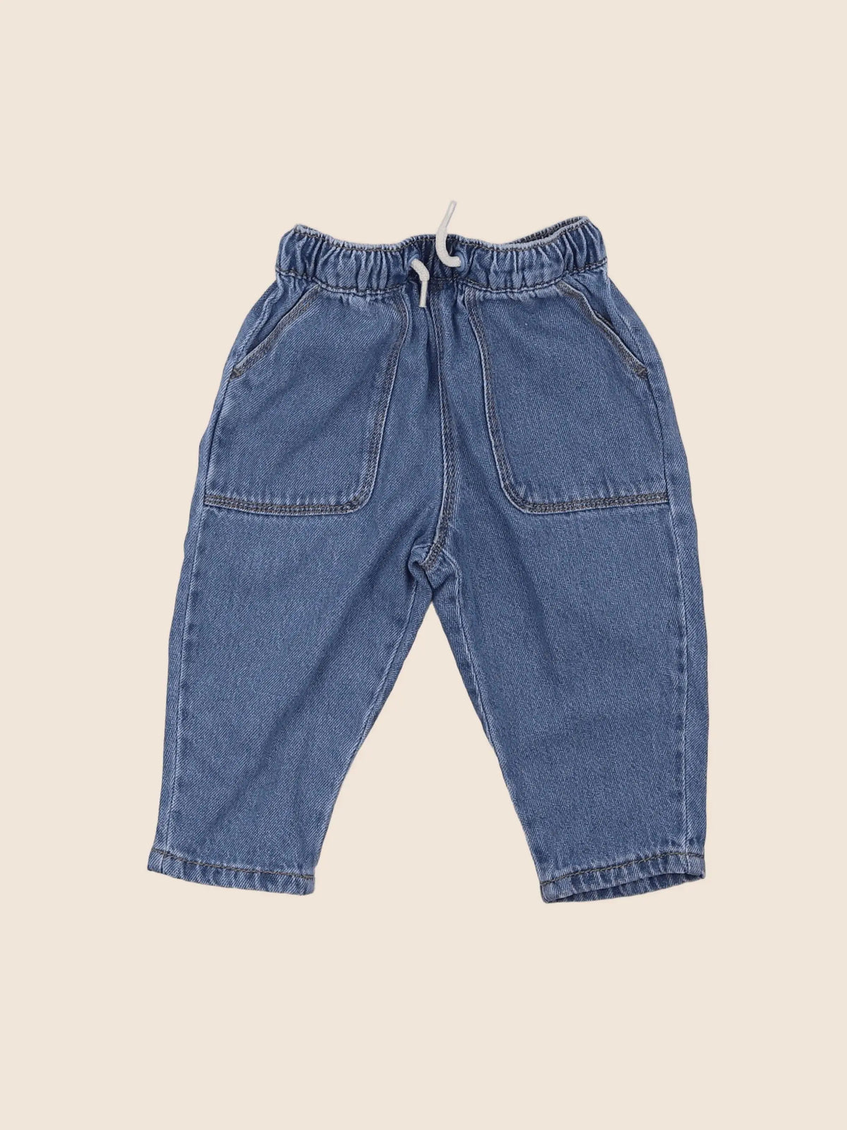 Vertbaudet - pantalon bleu - 6 mois