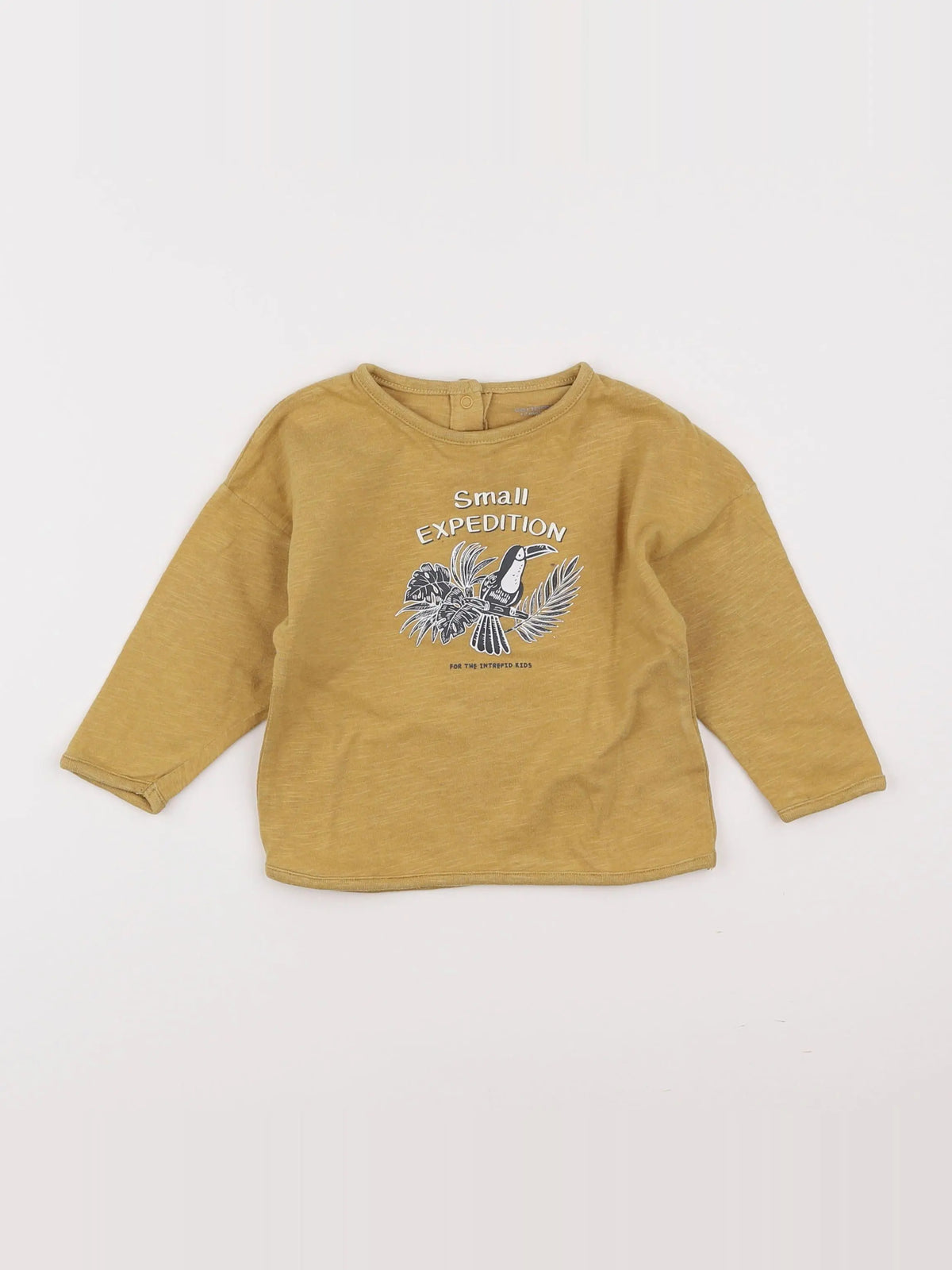 Vertbaudet - tee-shirt marron - 12 mois