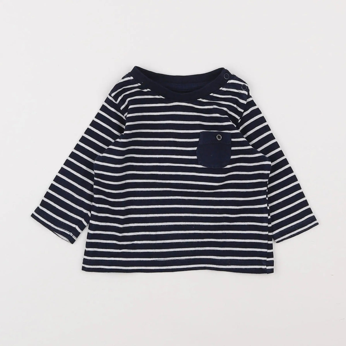 Vertbaudet - tee-shirt bleu - 3 mois