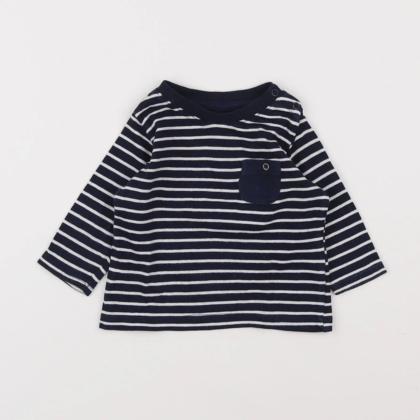 Vertbaudet - tee-shirt bleu - 3 mois