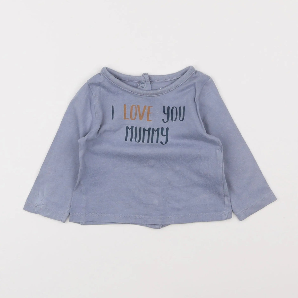 Vertbaudet - tee-shirt bleu - 3 mois