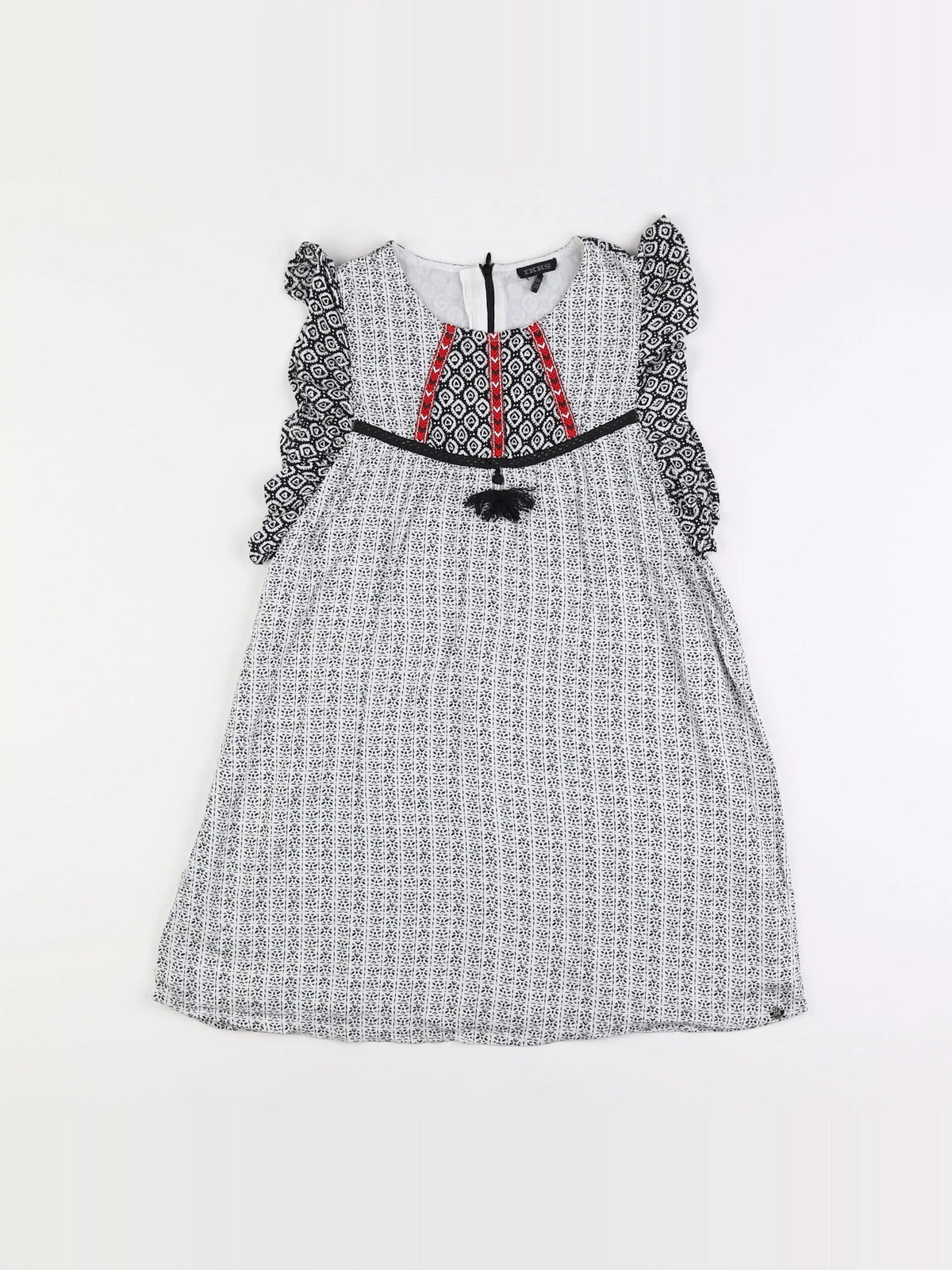 IKKS - robe blanc - 8 ans