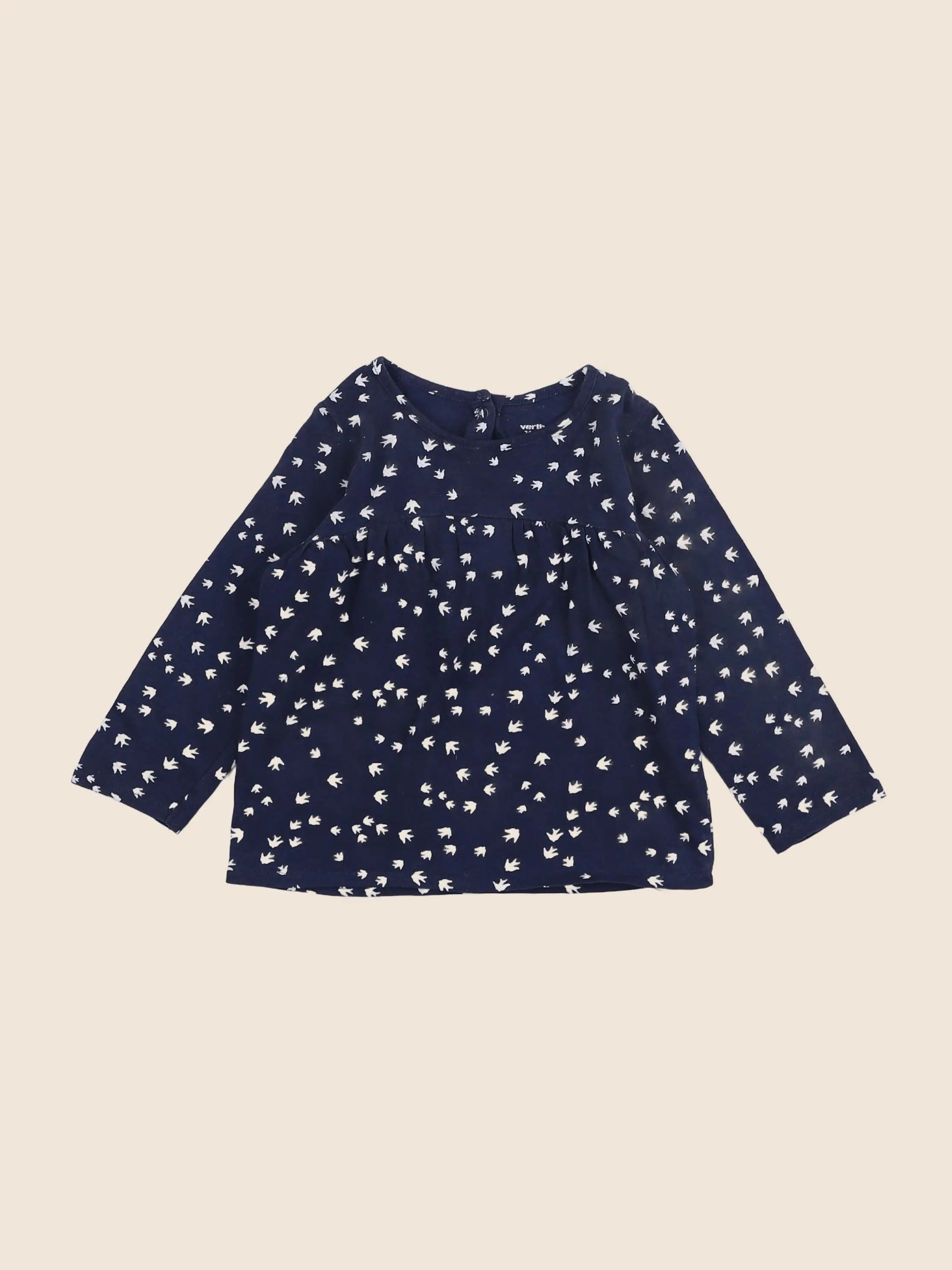 Vertbaudet - tee-shirt bleu - 2 ans
