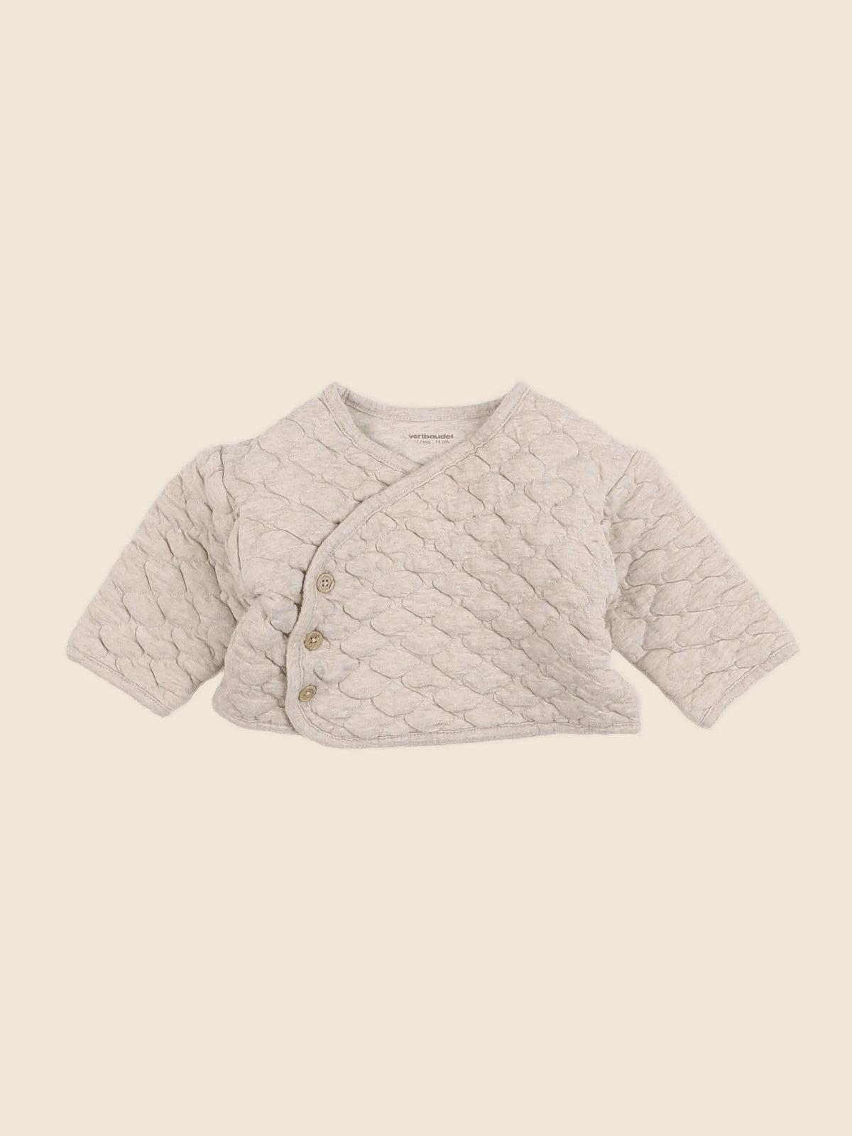 Vertbaudet - veste beige - 12 mois