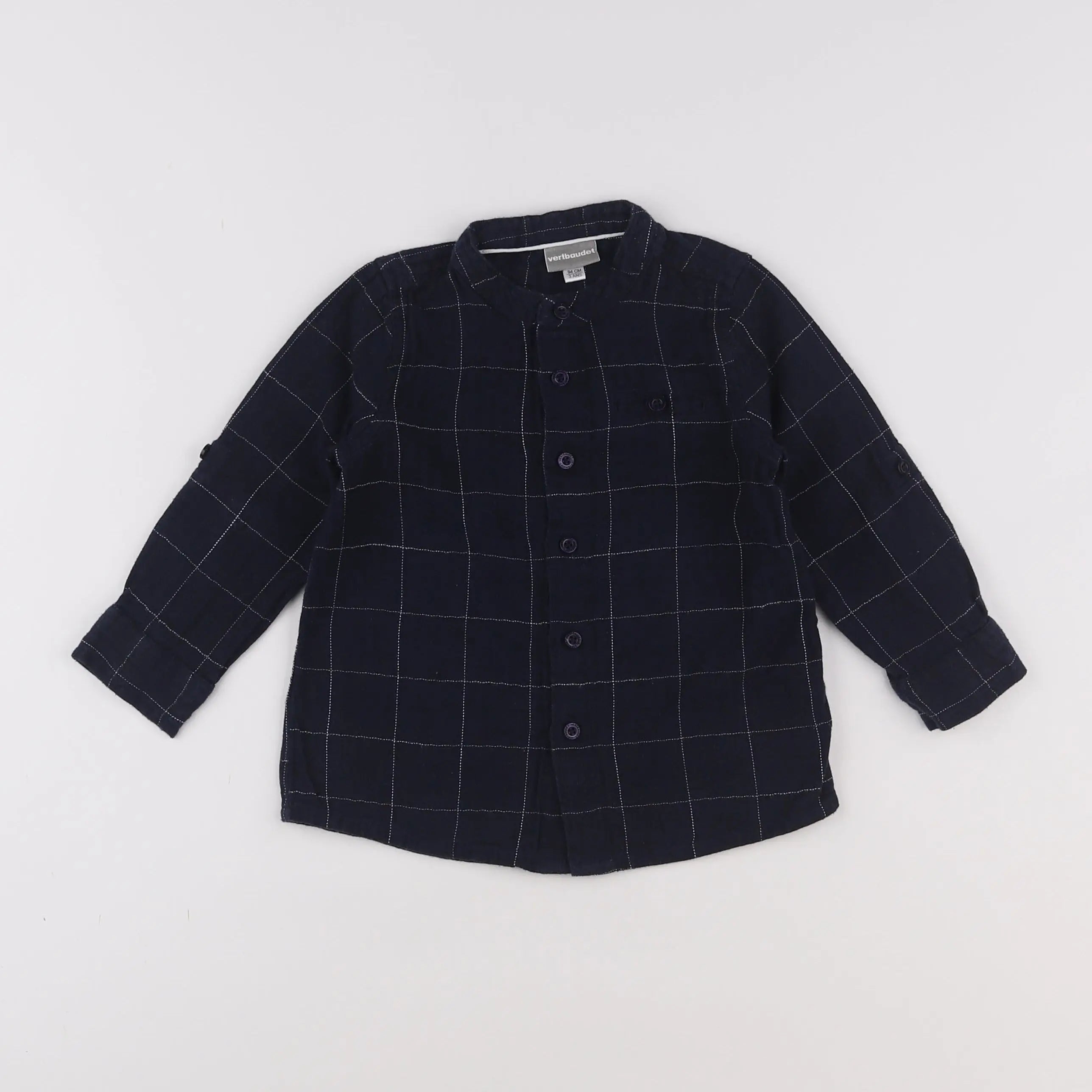 Vertbaudet - chemise bleu - 3 ans