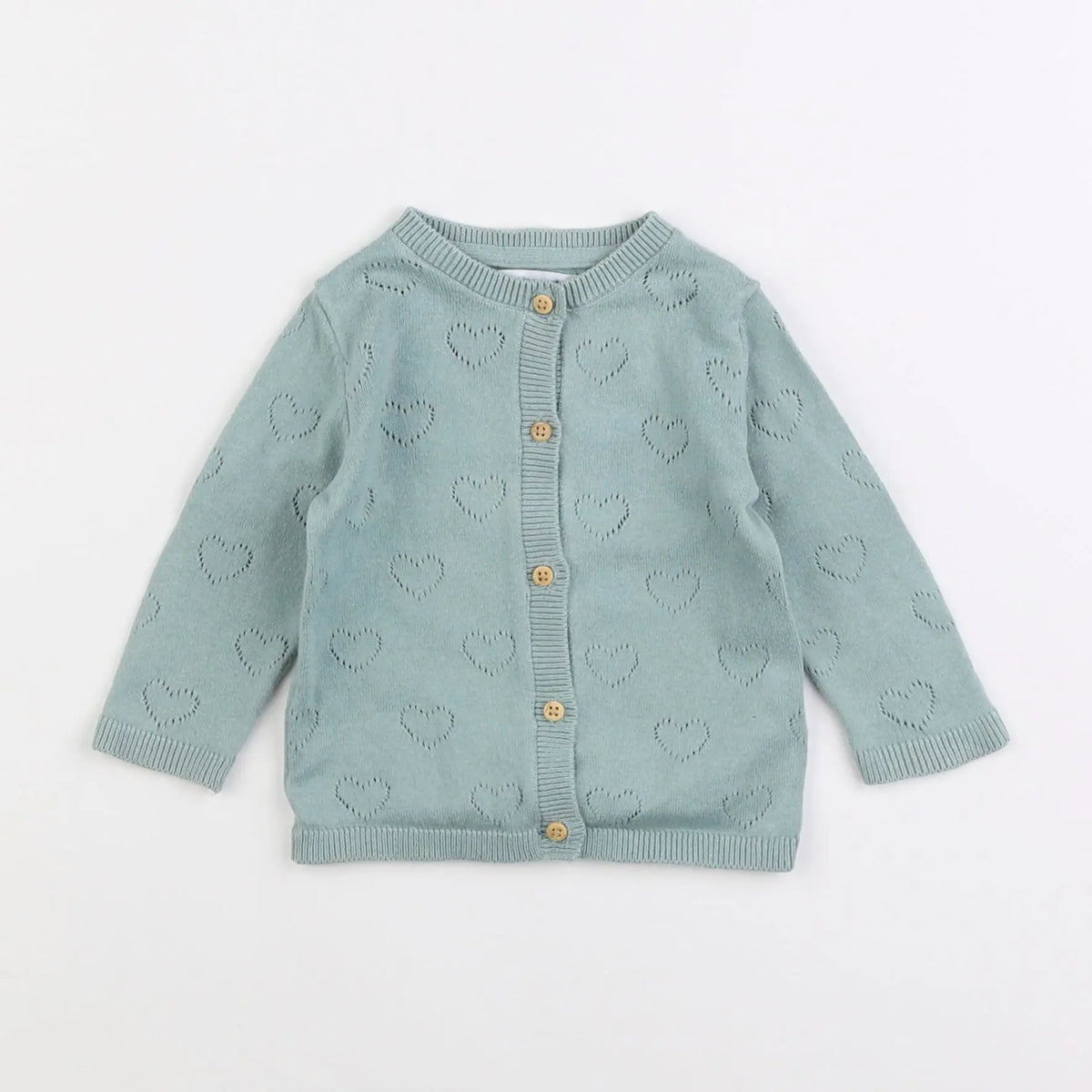 Vertbaudet - gilet vert - 6 mois