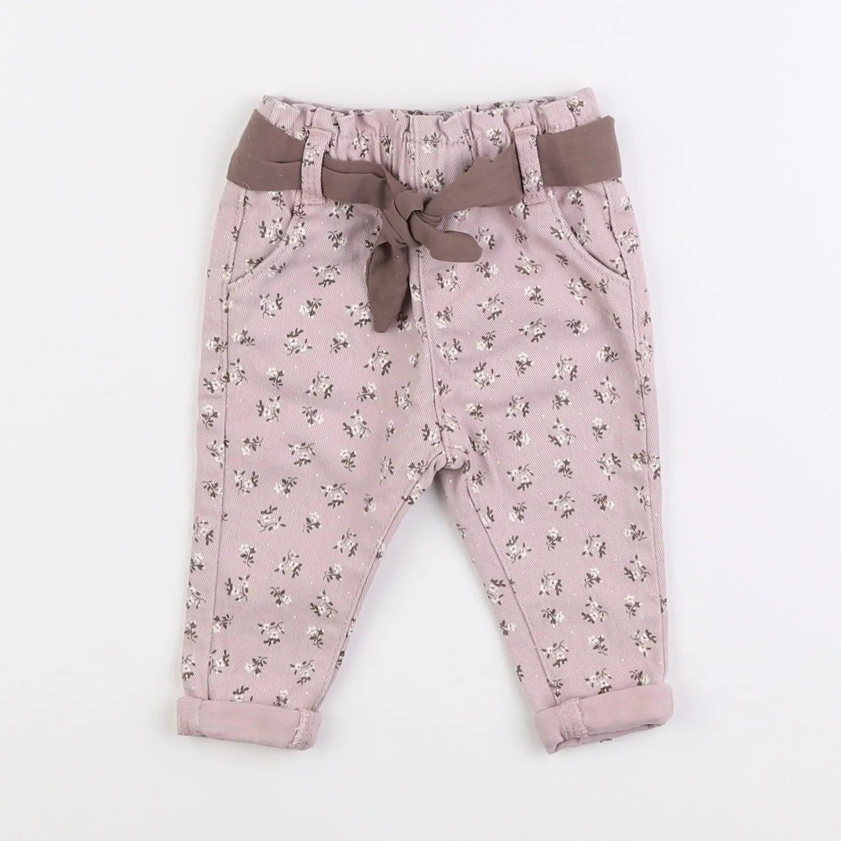 Vertbaudet - jean violet - 6 mois