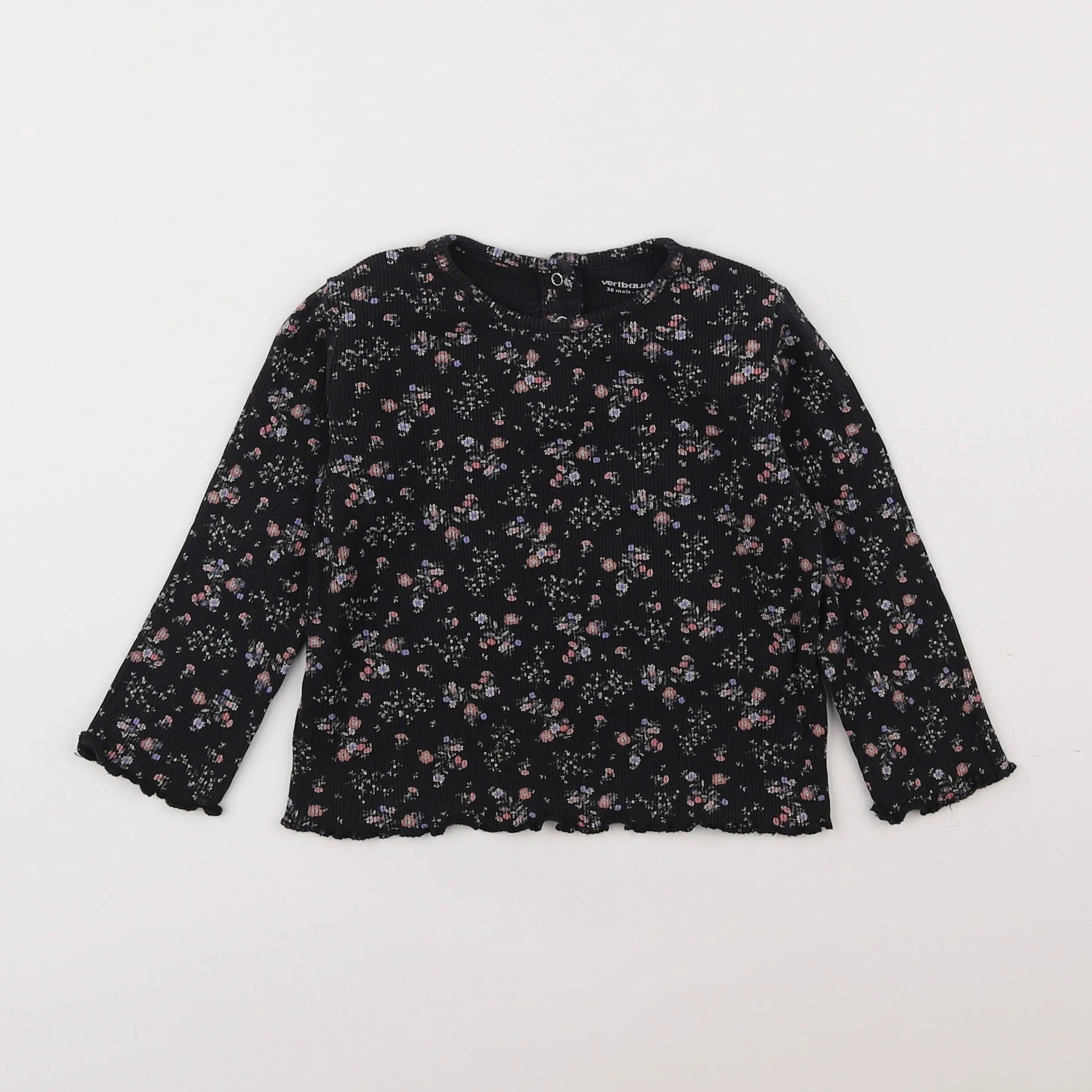 Vertbaudet - tee-shirt noir - 3 ans