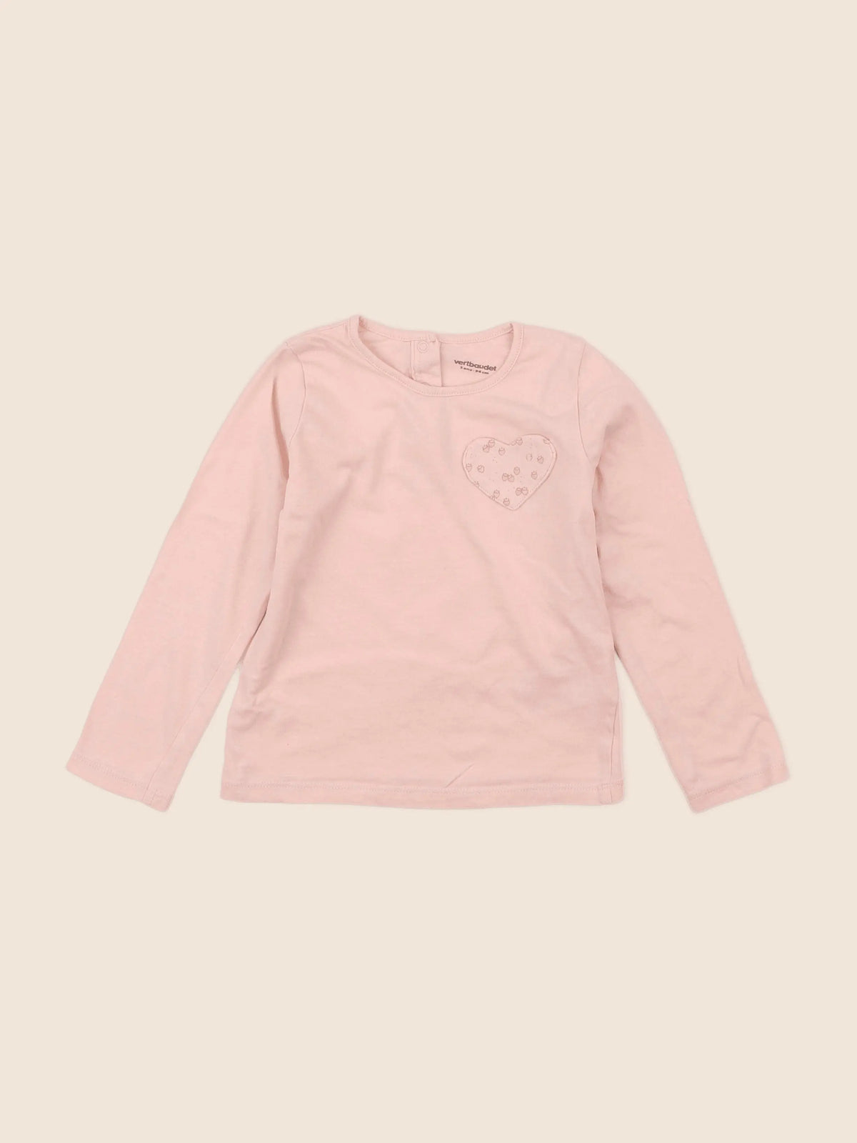 Vertbaudet - tee-shirt rose - 3 ans