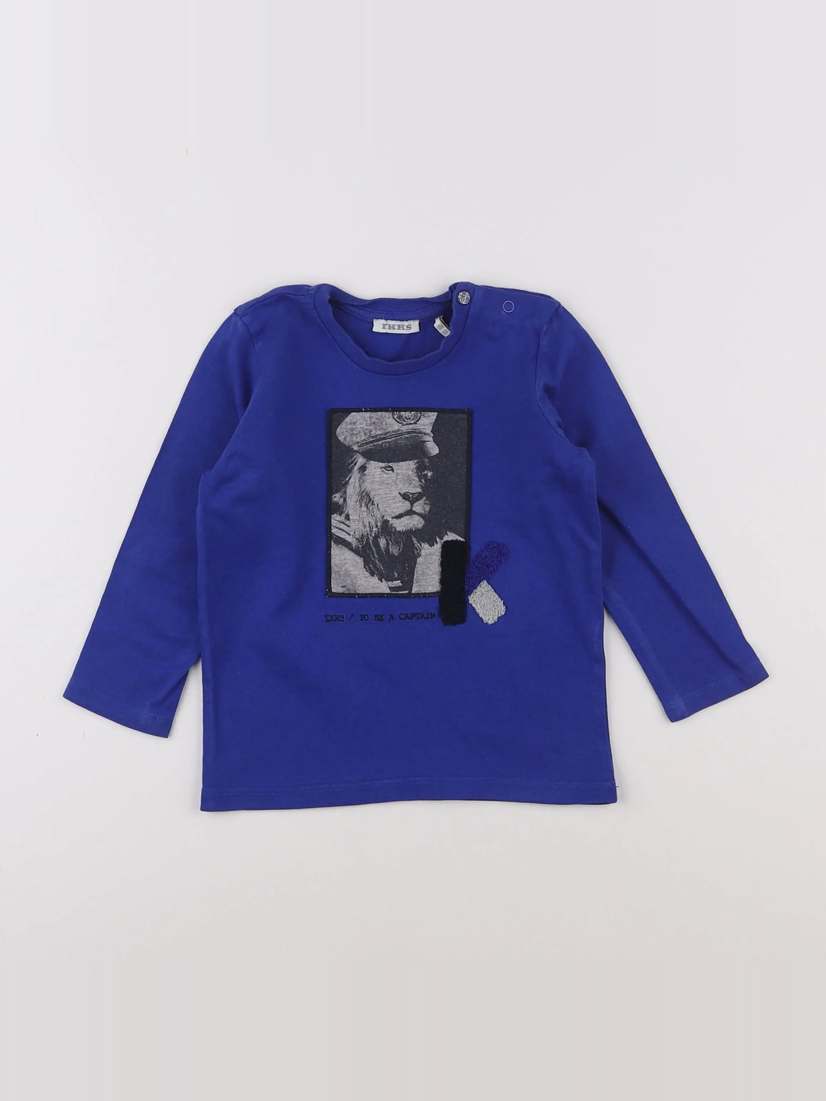 IKKS - tee-shirt bleu - 18 mois