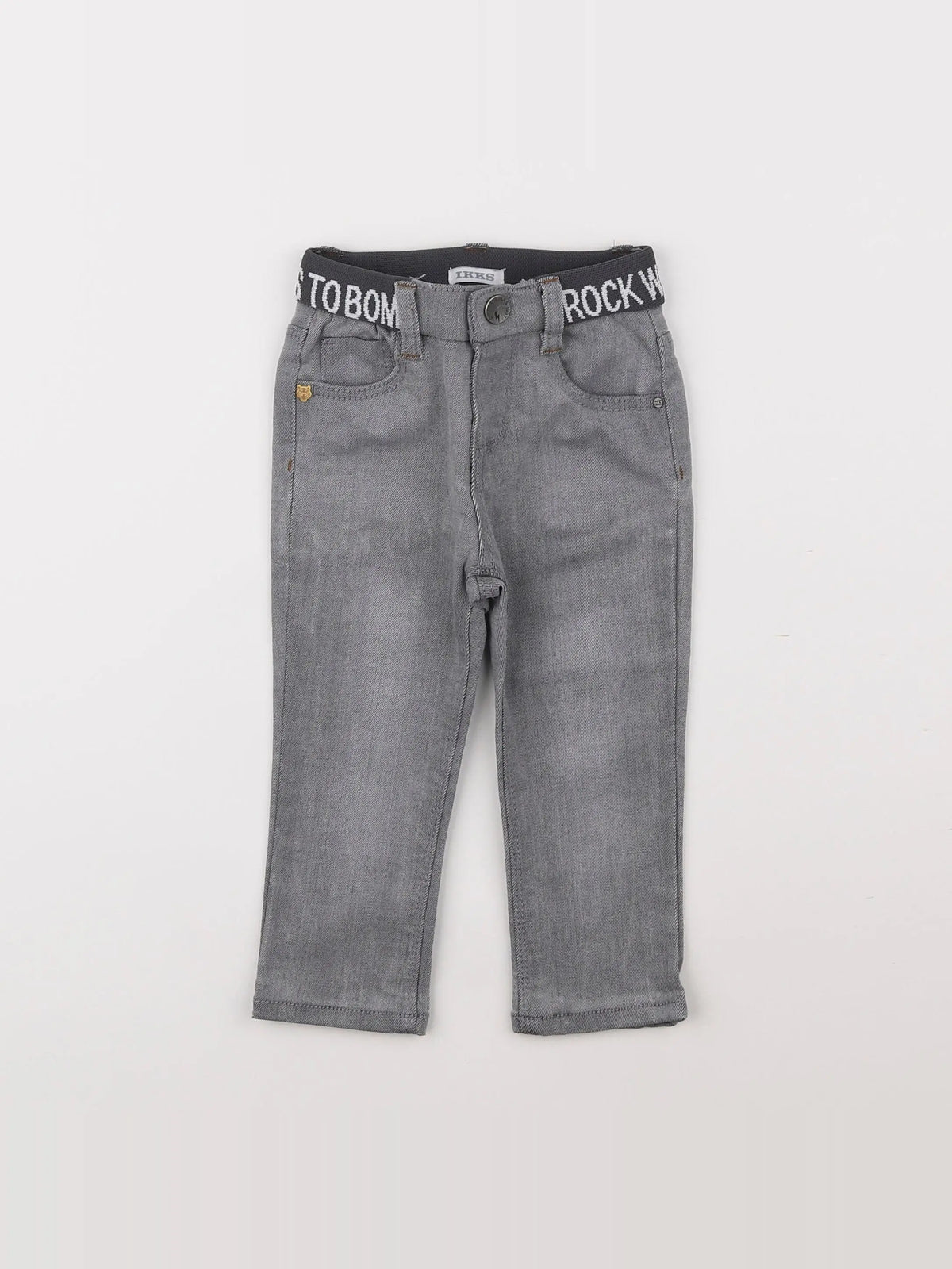 IKKS - jean gris - 12 mois