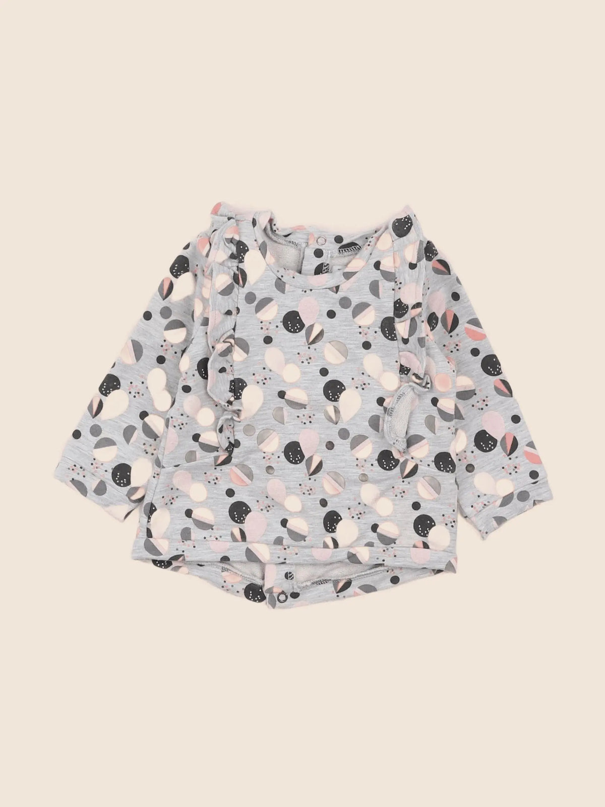 IKKS - sweat gris - 6 mois