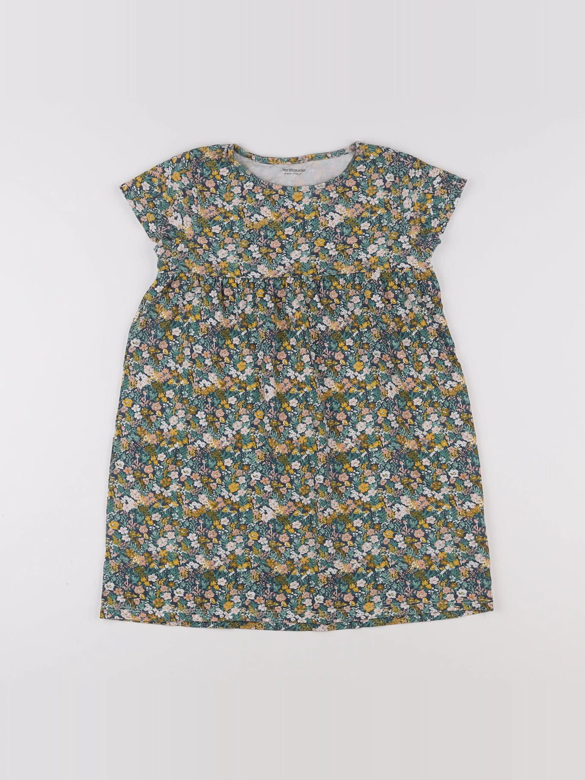 Vertbaudet - robe vert - 6 ans