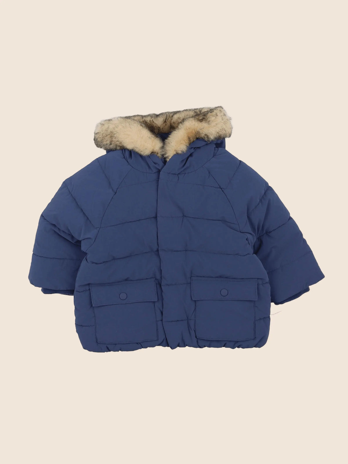 Vertbaudet - doudoune bleu - 12 mois