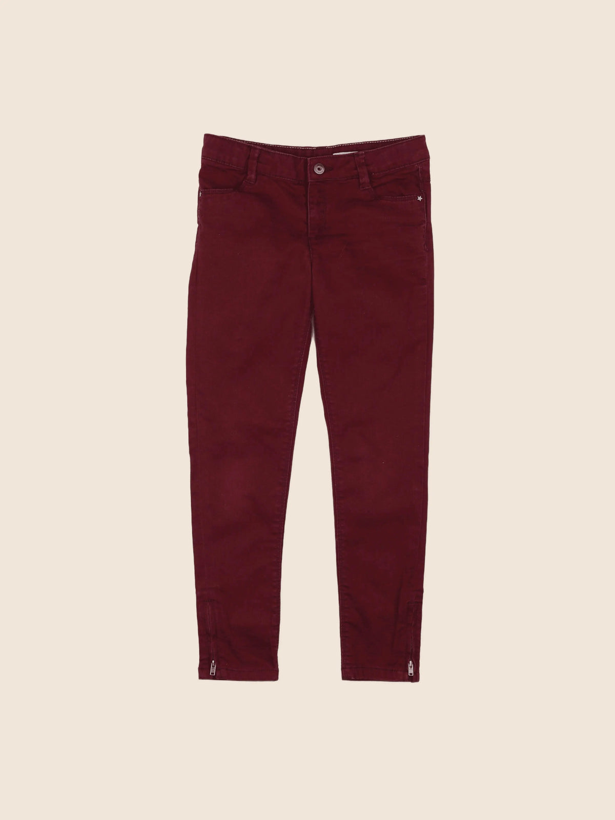 Vertbaudet - pantalon rouge - 9 ans