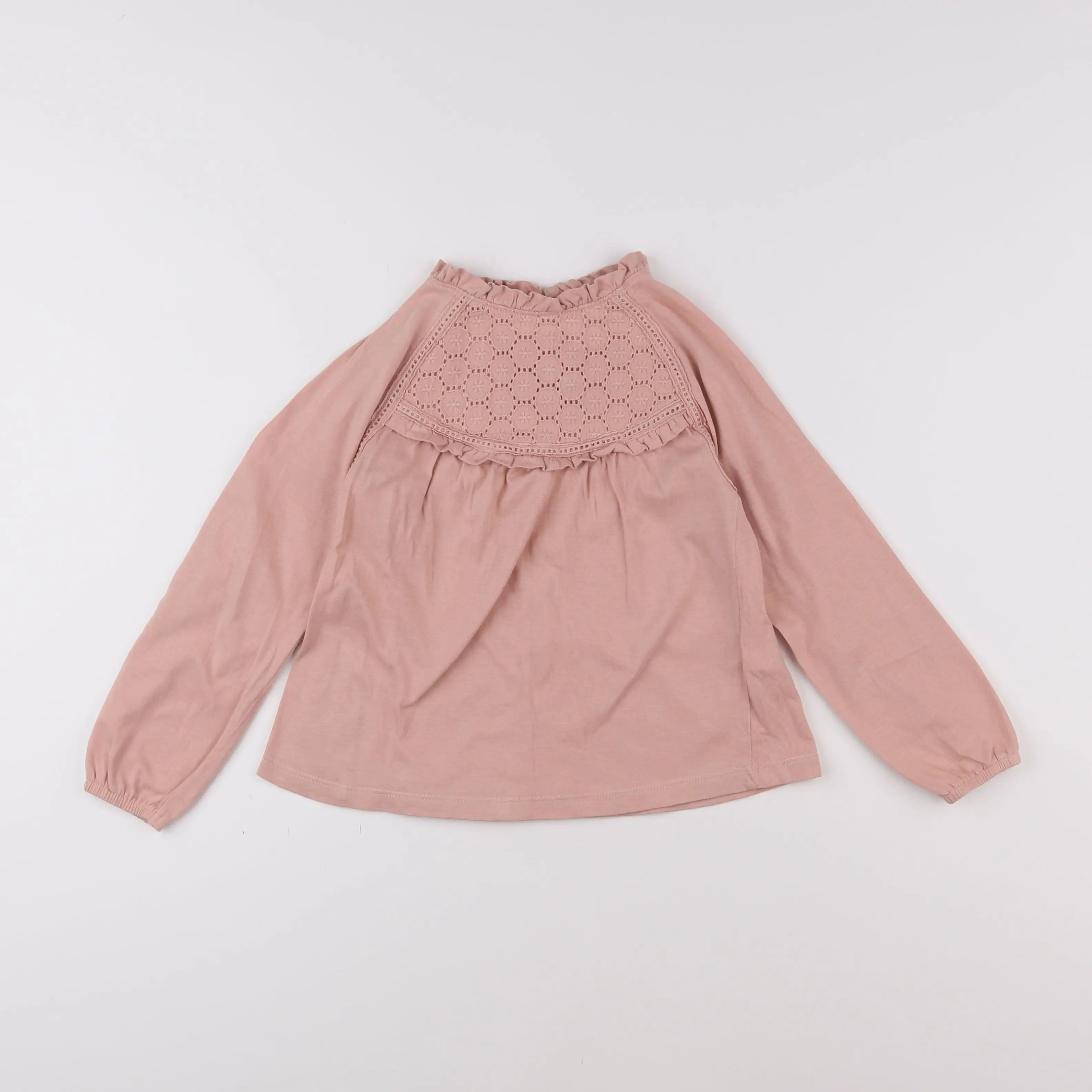 Vertbaudet - tee-shirt rose - 6 ans
