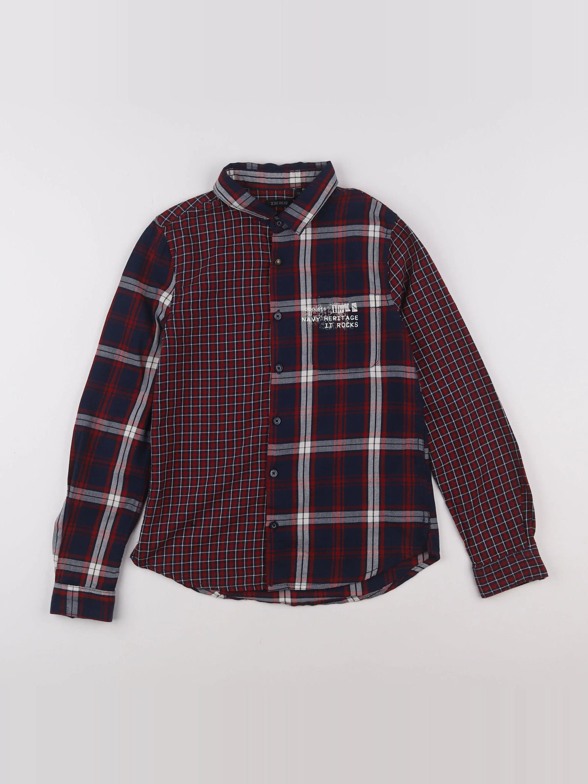 IKKS - chemise rouge - 10 ans