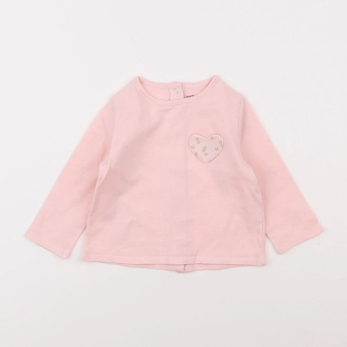 Vertbaudet - tee-shirt rose - 9 mois