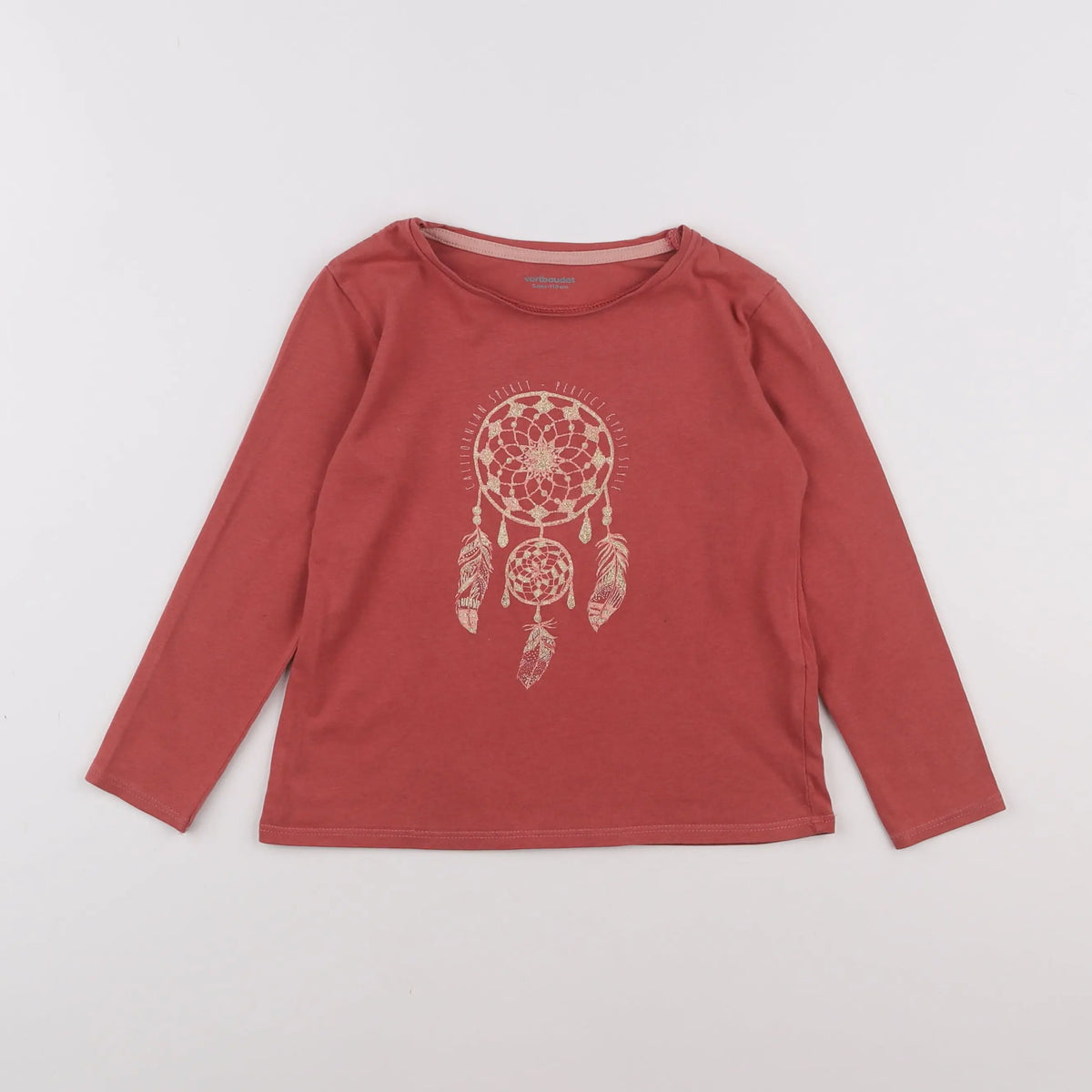 Vertbaudet - tee-shirt rose - 5 ans