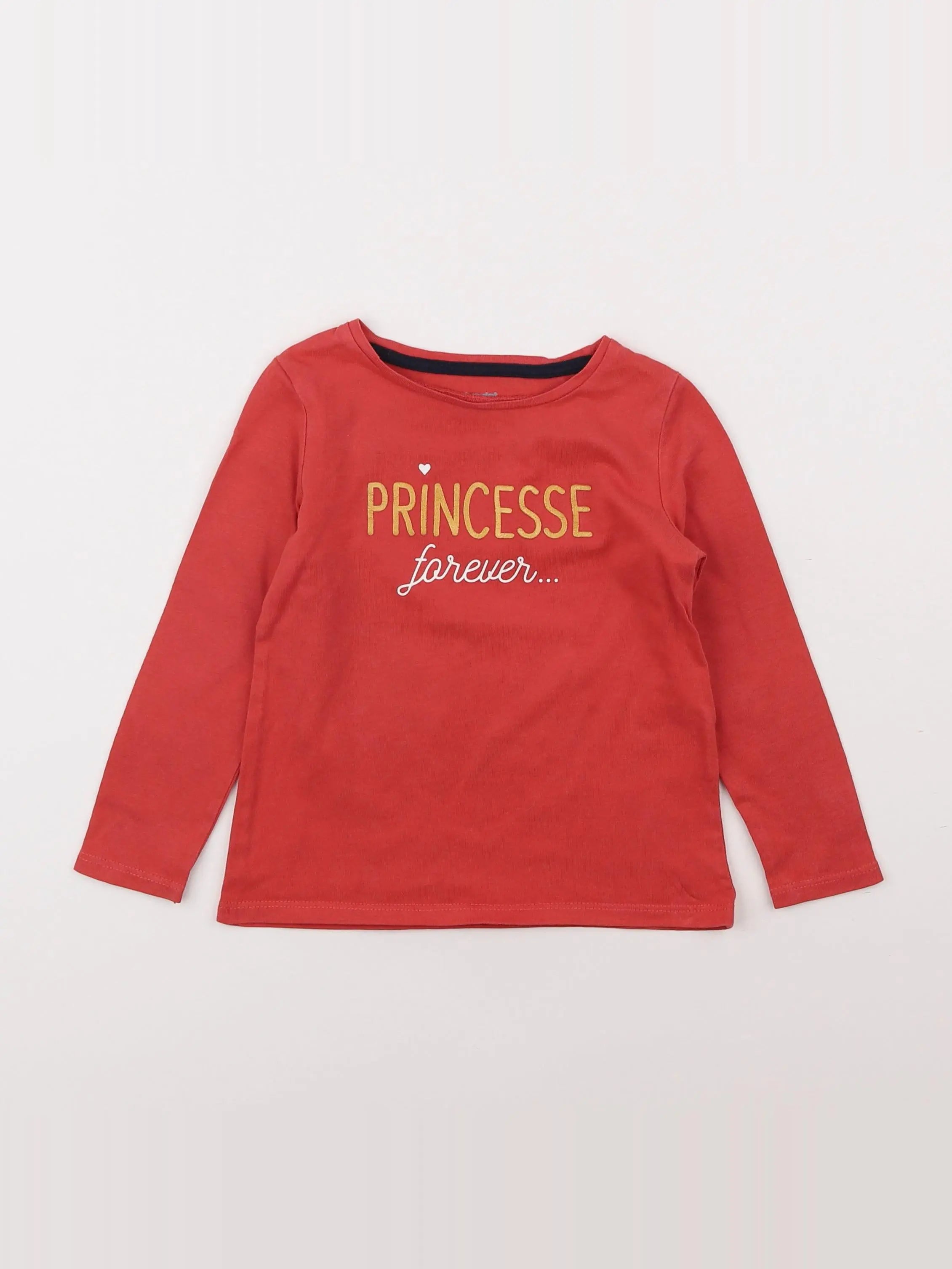 Vertbaudet - tee-shirt rouge - 3 ans