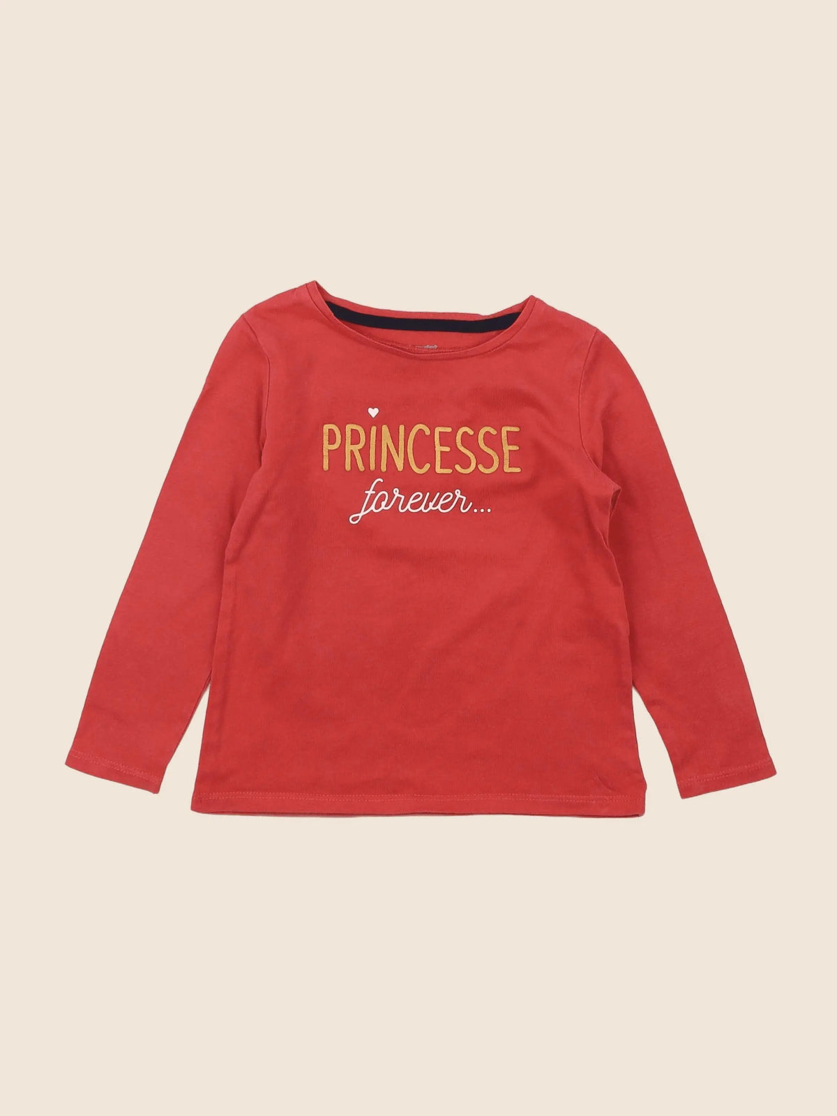 Vertbaudet - tee-shirt rouge - 3 ans