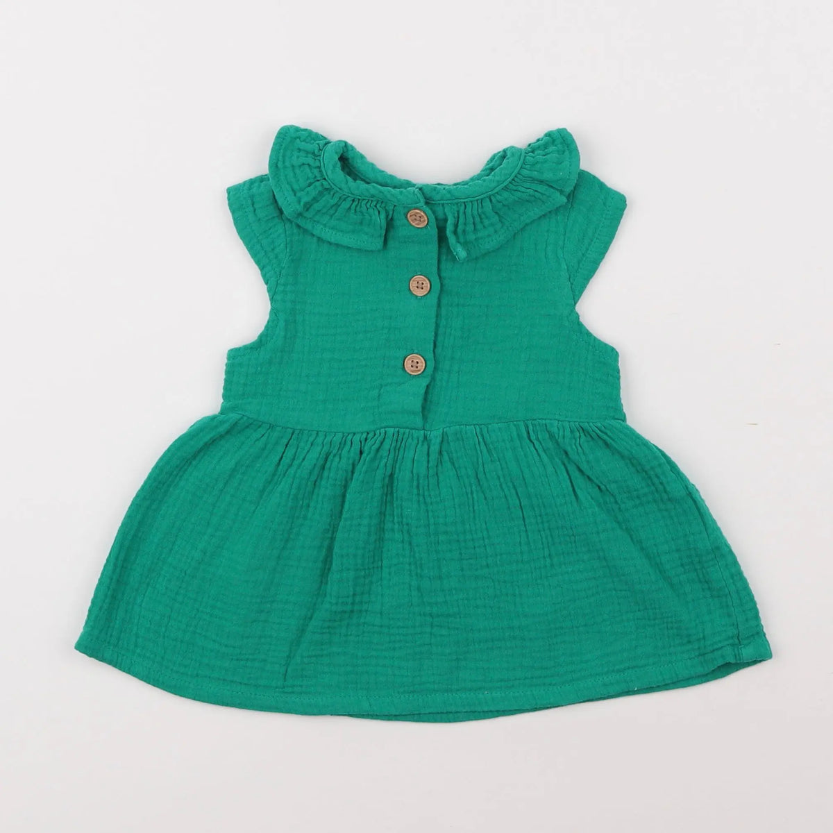 Vertbaudet - robe vert - 6 mois