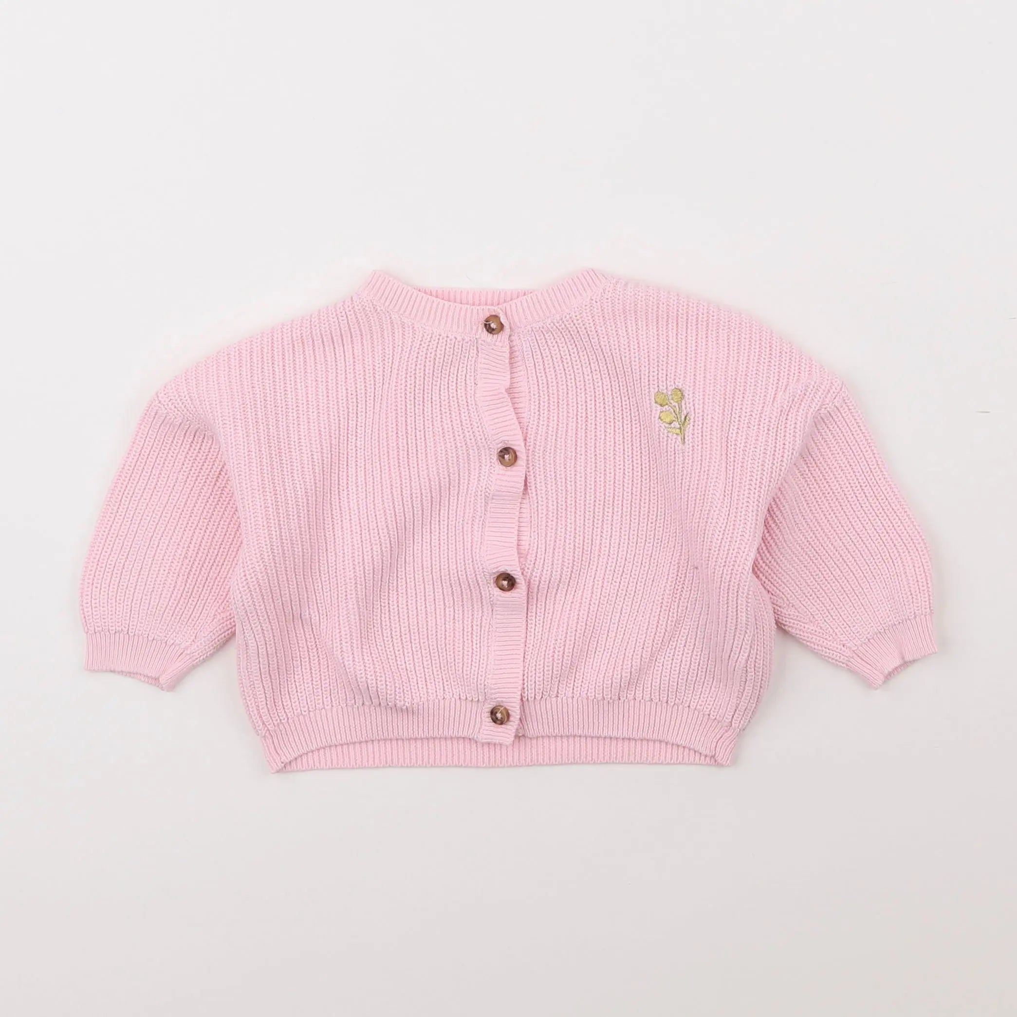 Vertbaudet - gilet rose - 6 mois